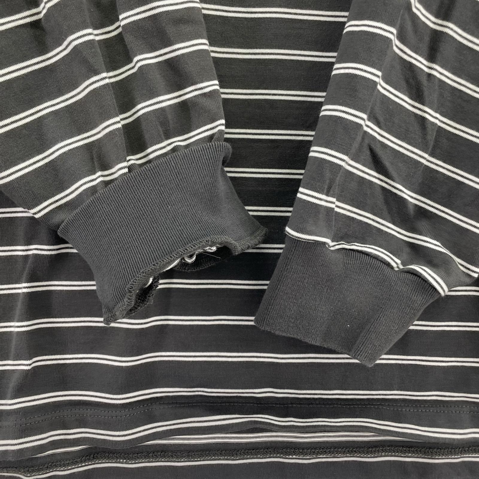 長袖Tシャツ graphpaper Tri Spun Border L/S Tee 2 グレー 2 グレー