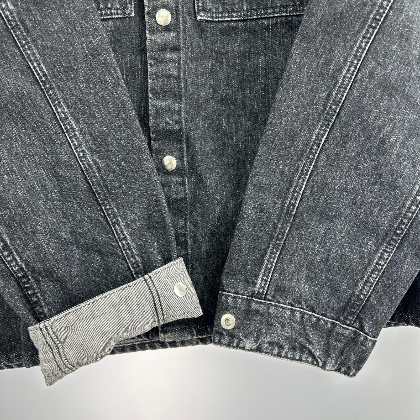ジャケット 23SS FALESIA SHIRT デニムジャケット/ブラック/L L ブラック