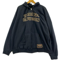 パーカー Harley-Davidson パーカー(ジップアップ) ブラック