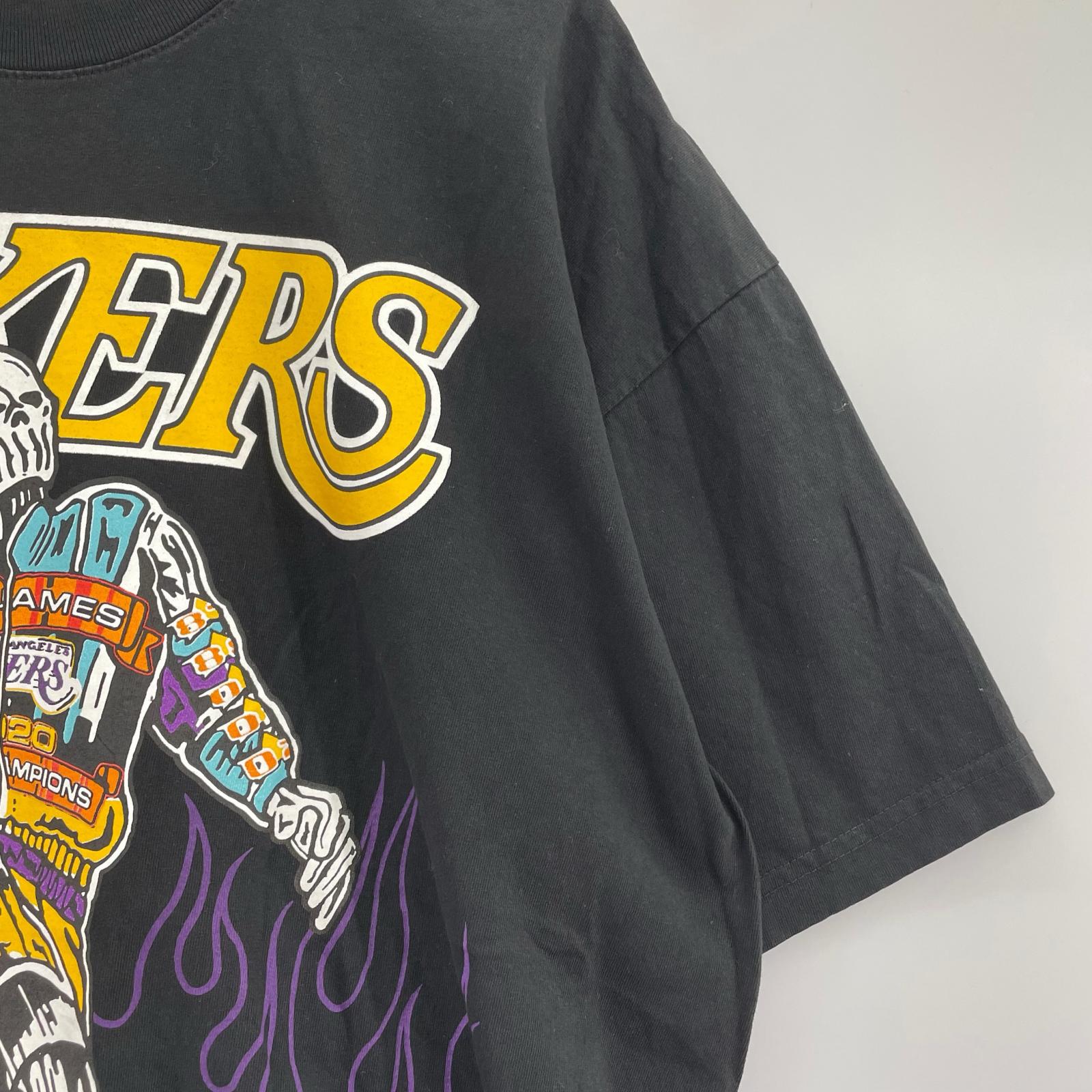 半袖Tシャツ Warren Lotas×LAKERS King James Champ Tee XL 黒 ブラック