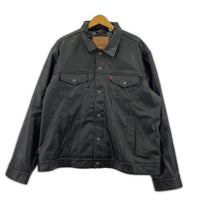 ジャケット Levi's APAN LIMITED LEATHER TRUCKER JACKET XL 黒 LL ブラック