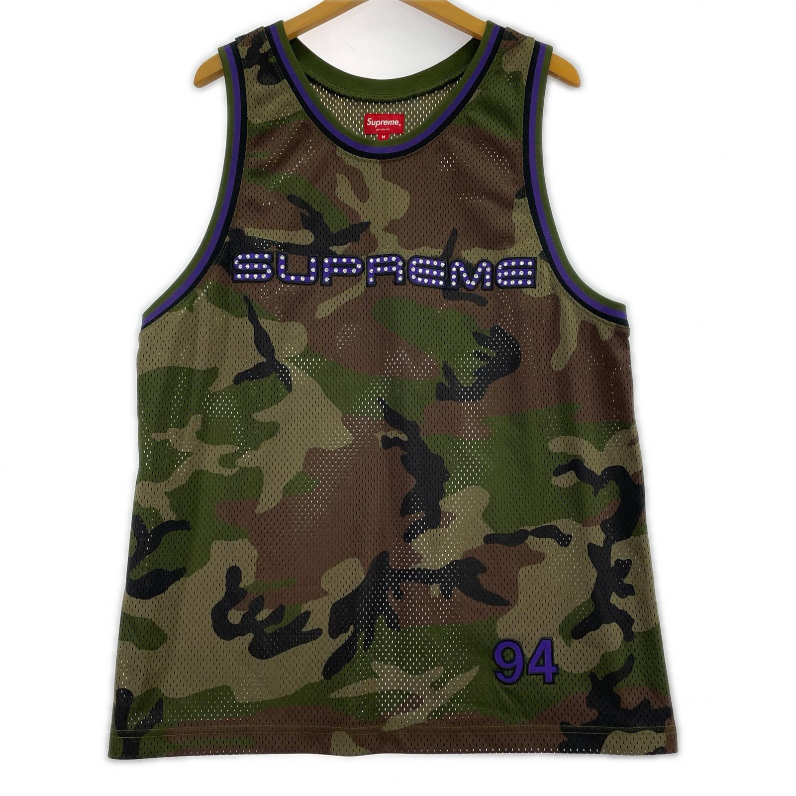 タンクトップ Supreme 19ss Rhinestone Basketball Jersey M