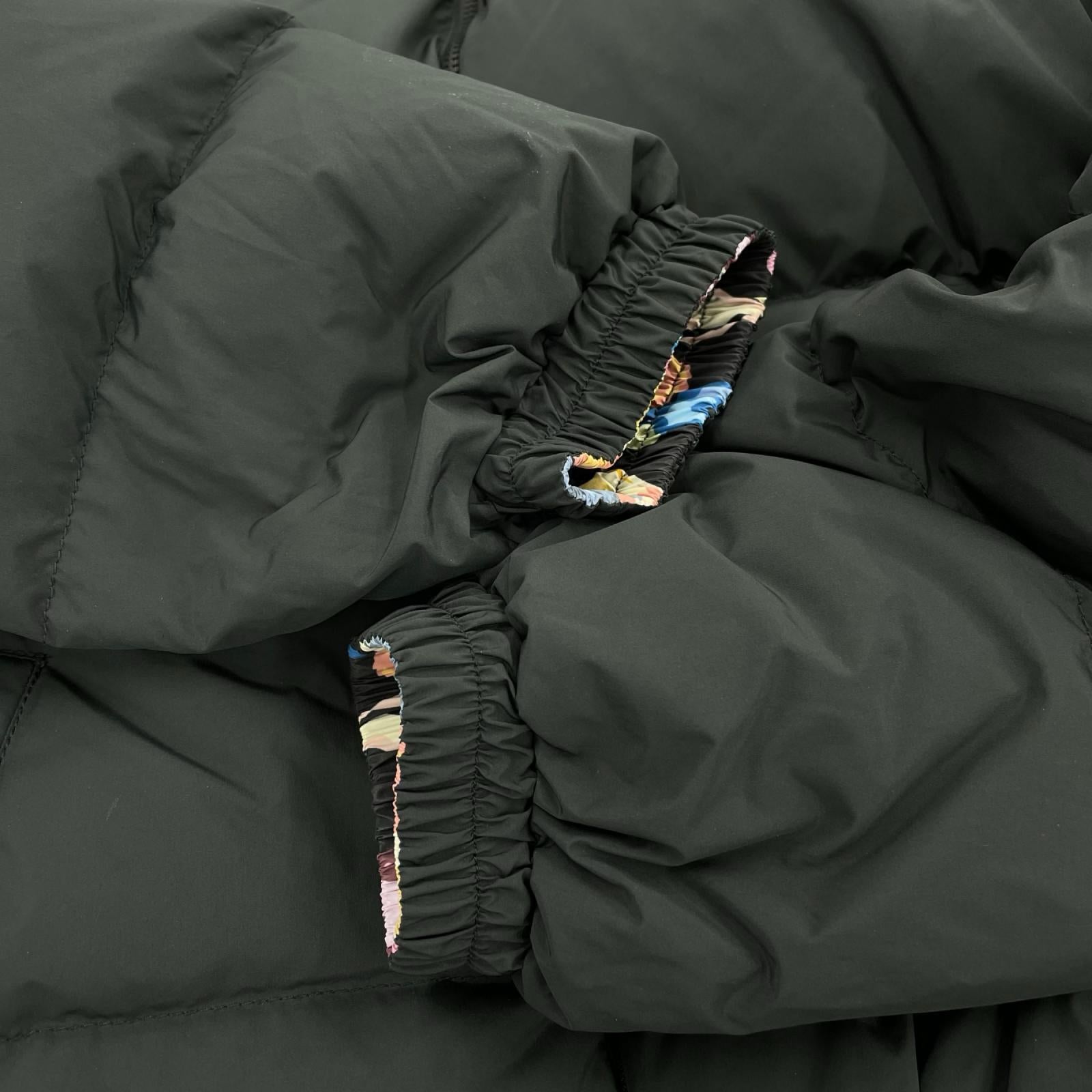 ダウンジャケット ART CAMO REVERSIBLE DOWN JACKET (L) L ブラック