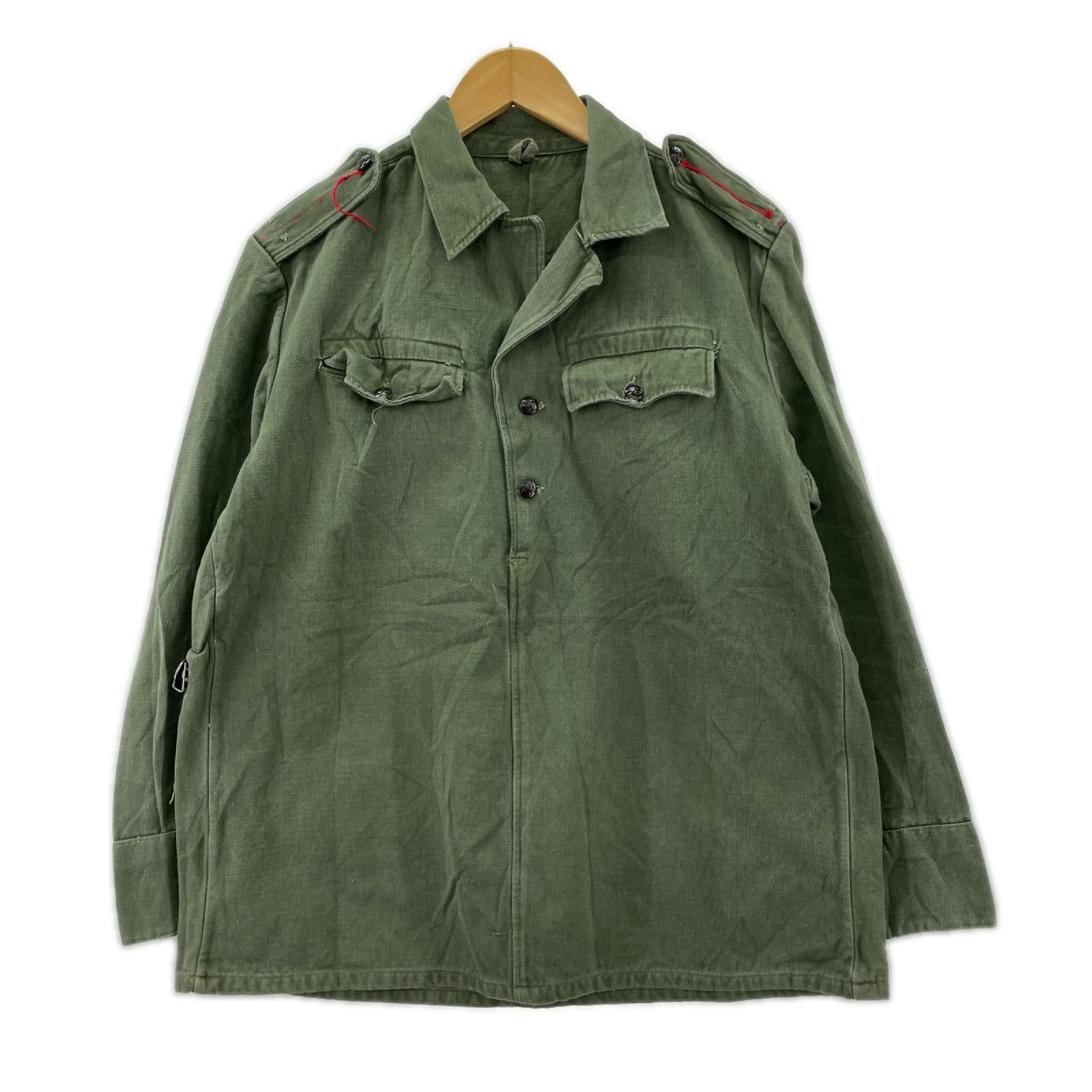 ジャケット 70s フランス軍 ミリタリージャケット カーキ カーキ