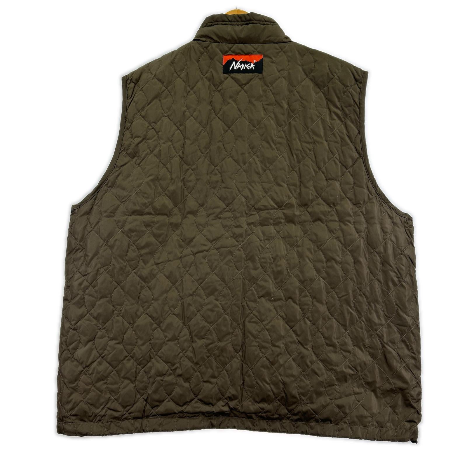 ダウンジャケット ×Keboz REVERSIBLE DOWN VEST M ブラウン