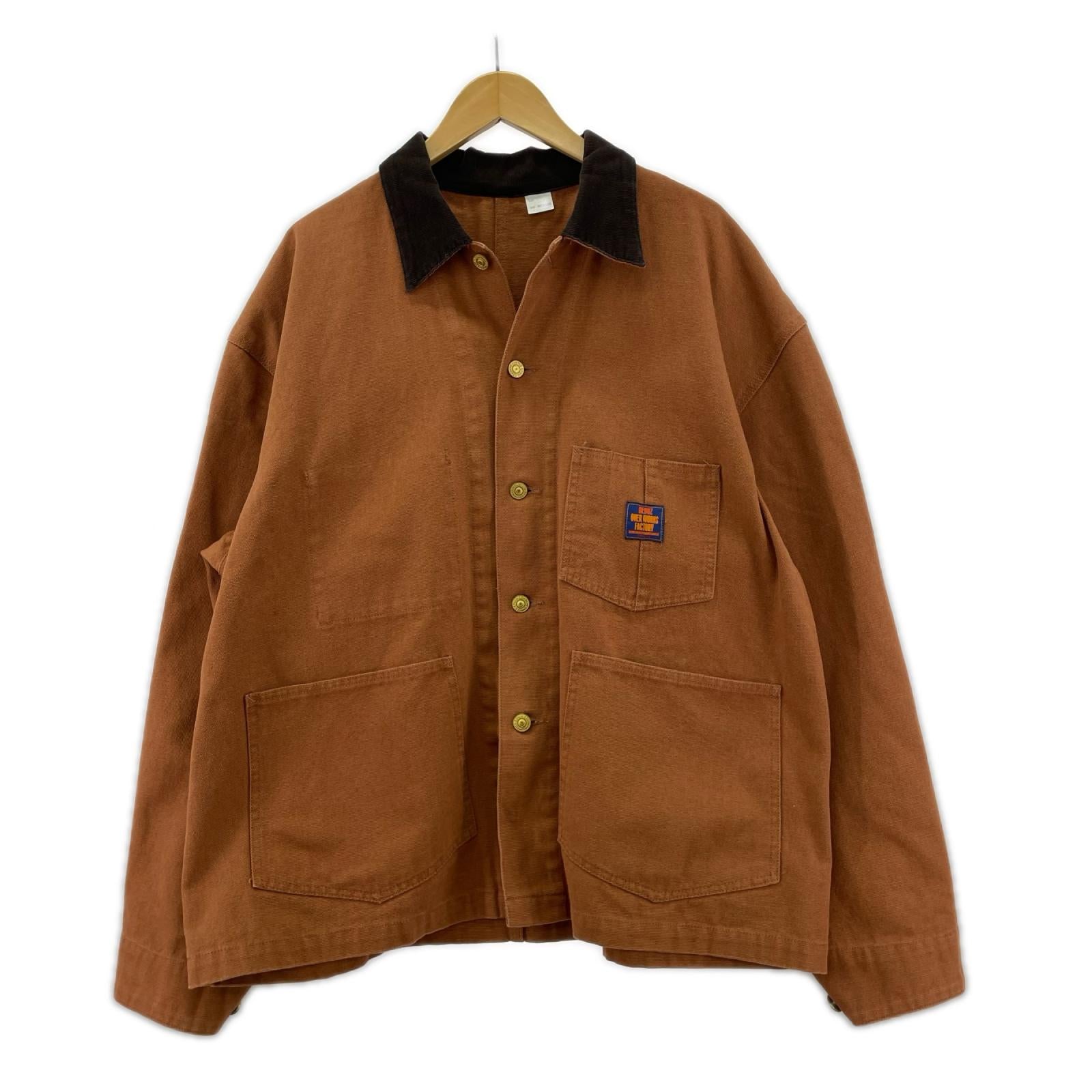 ジャケット ×EDWIN ダック地 キャメル M M ブラウン