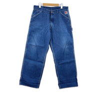 デニムパンツ TCB JEANS デニムペインターパンツ 34 34 ブルー