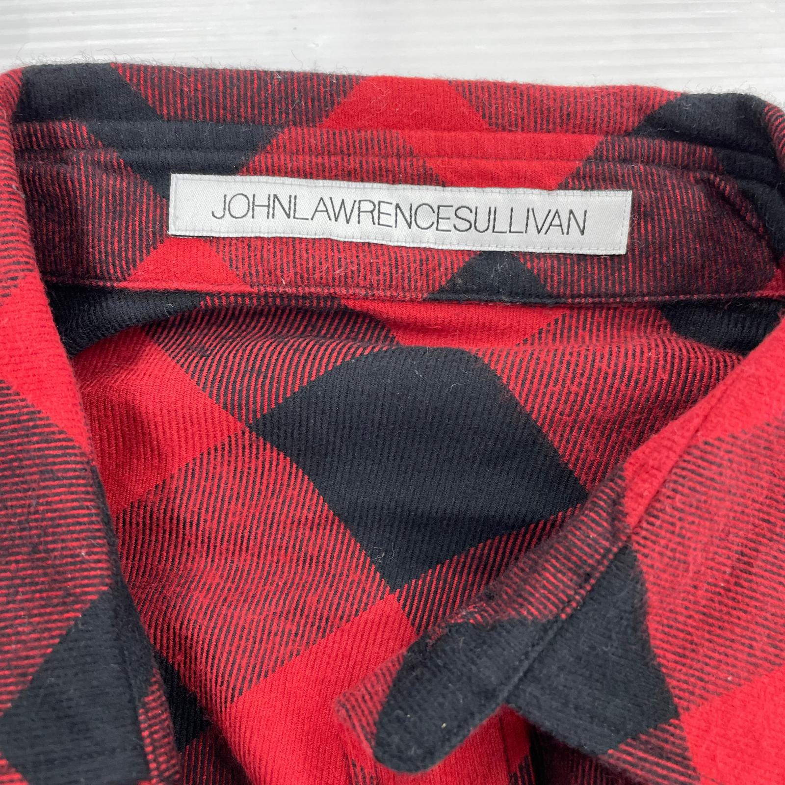 長袖シャツ Big flannel shirts 赤 (S) S レッド