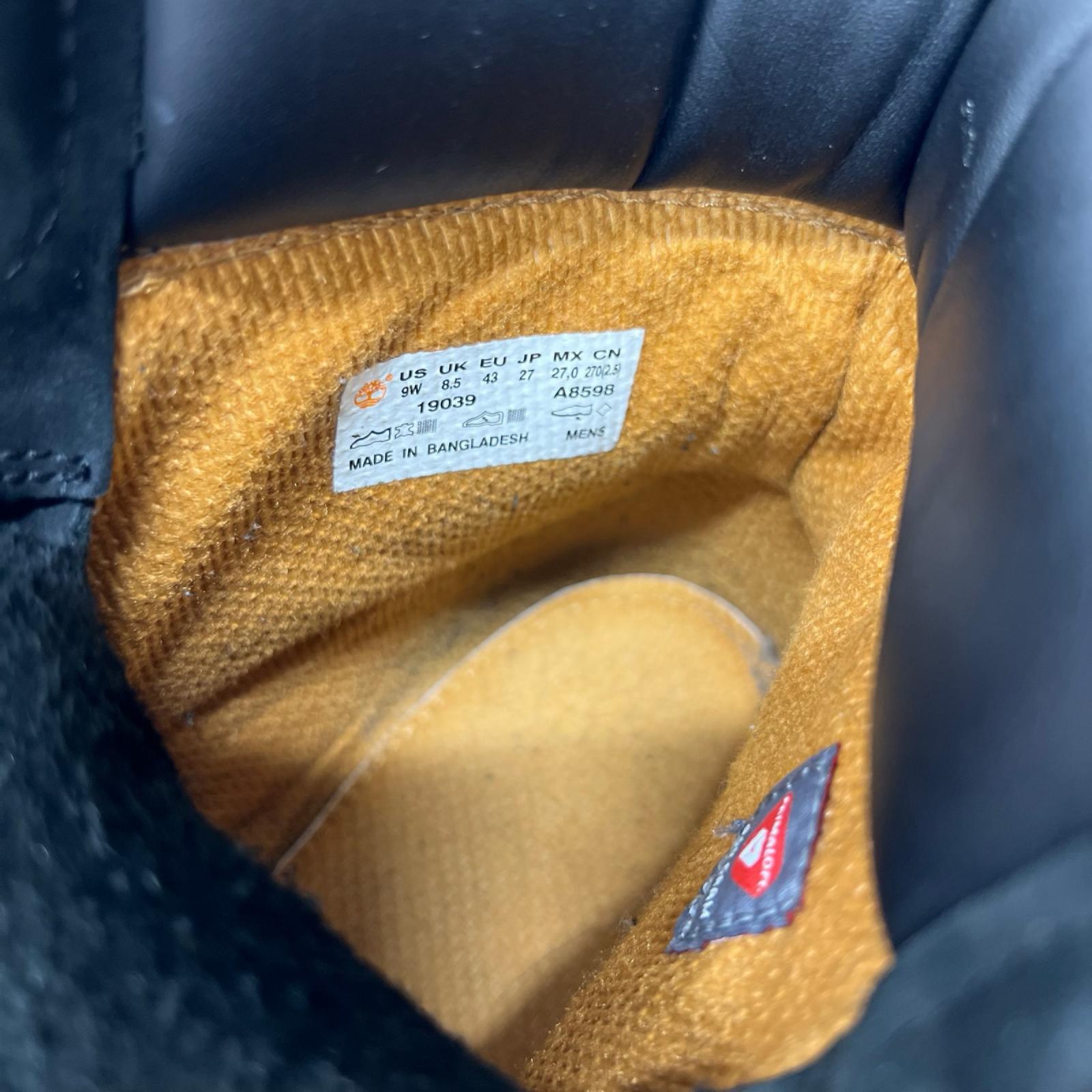 ブーツ Timberland ブーツ ブラック A8598 27cm (US9 UK8 1/2 EU44)