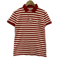 ポロシャツ STRIPED CLASSIC POLO RED/WHT XXS