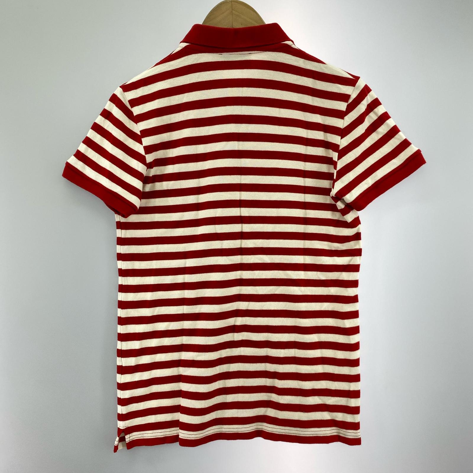 ポロシャツ STRIPED CLASSIC POLO RED/WHT XXS