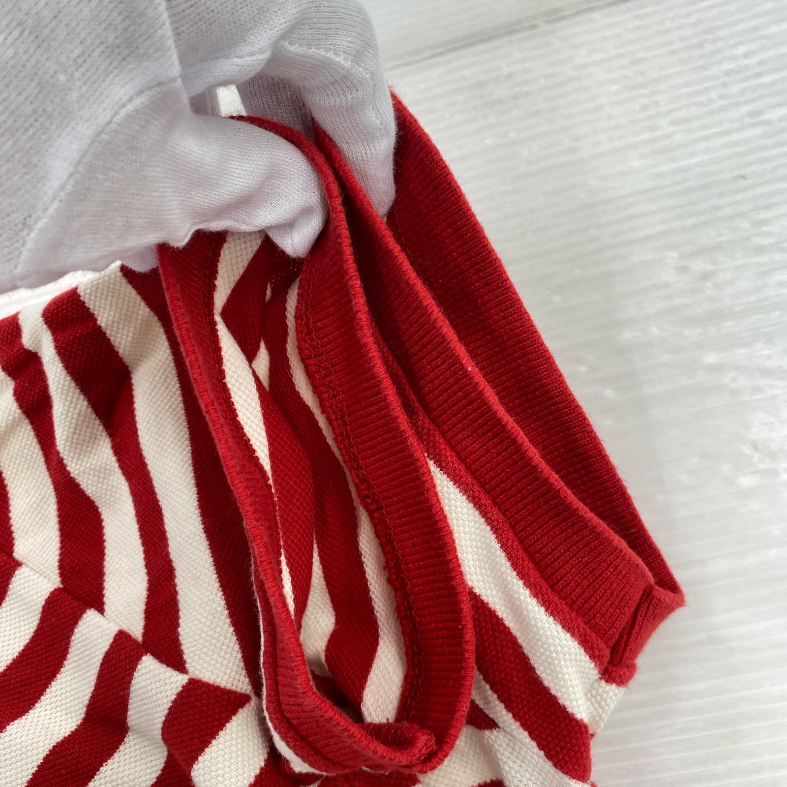 ポロシャツ STRIPED CLASSIC POLO RED/WHT XXS