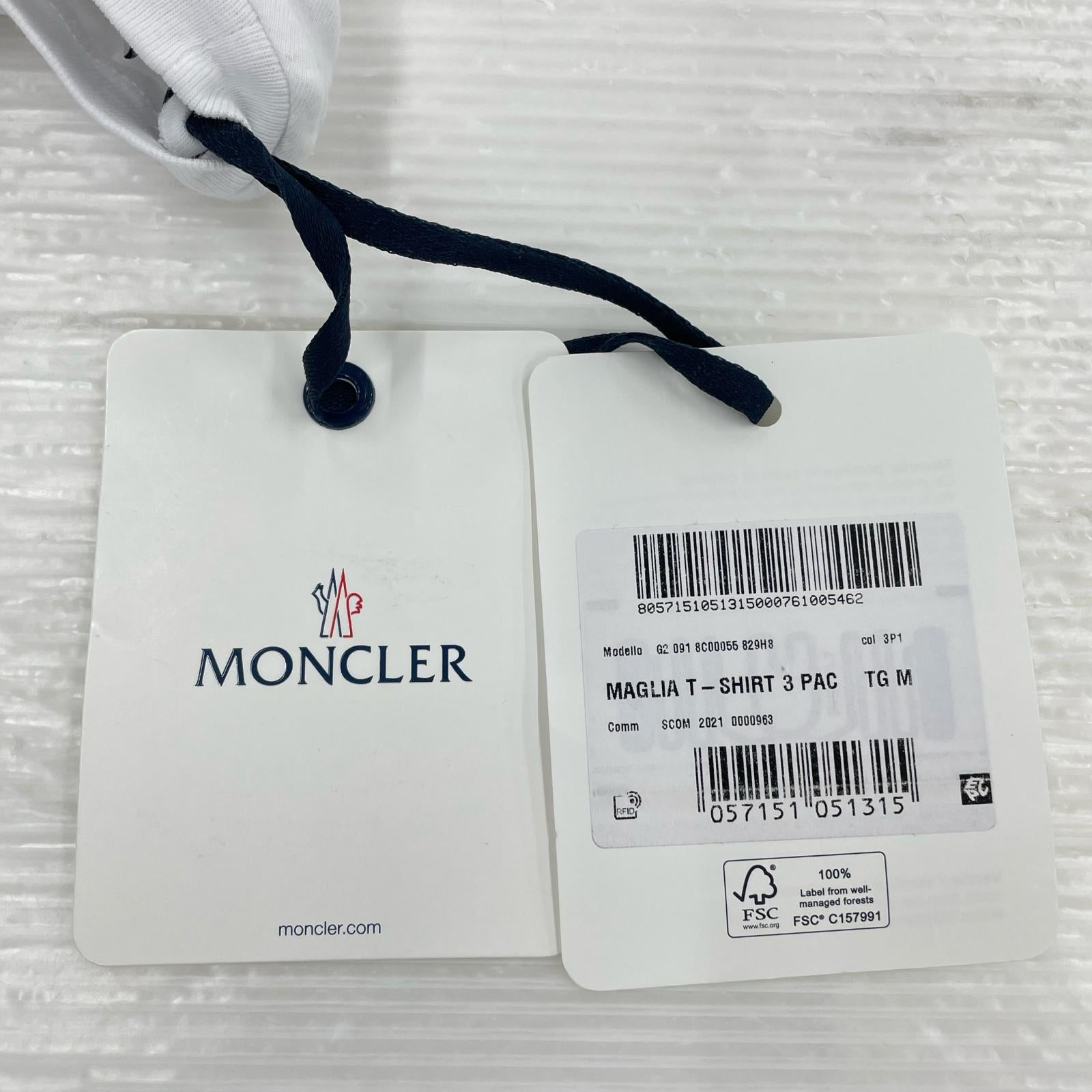 半袖Tシャツ MONCLER 半袖Tシャツ・カットソー M ホワイト