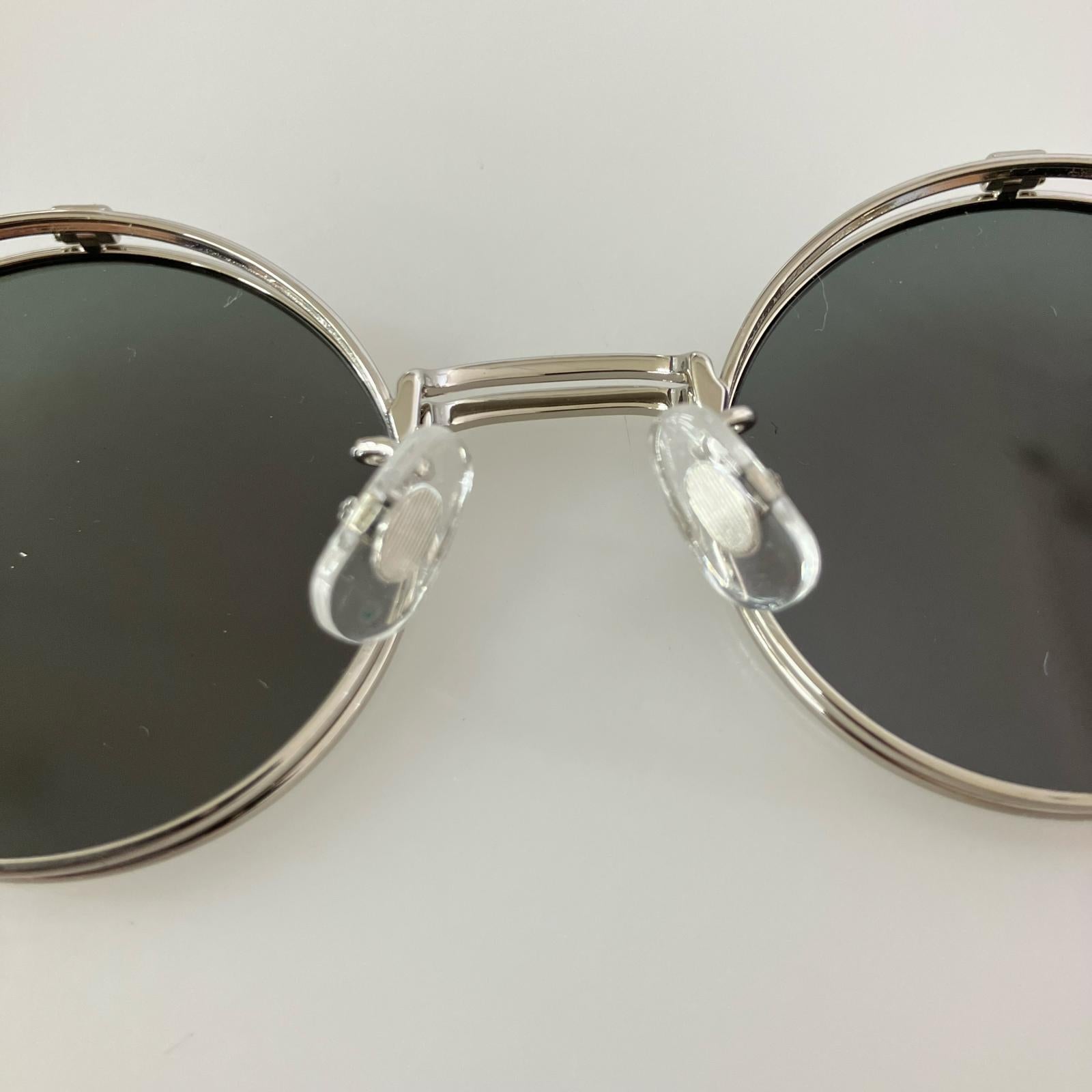 その他アクセサリー john lennon コンビフレーム フルリム サングラス JL-528 シルバー