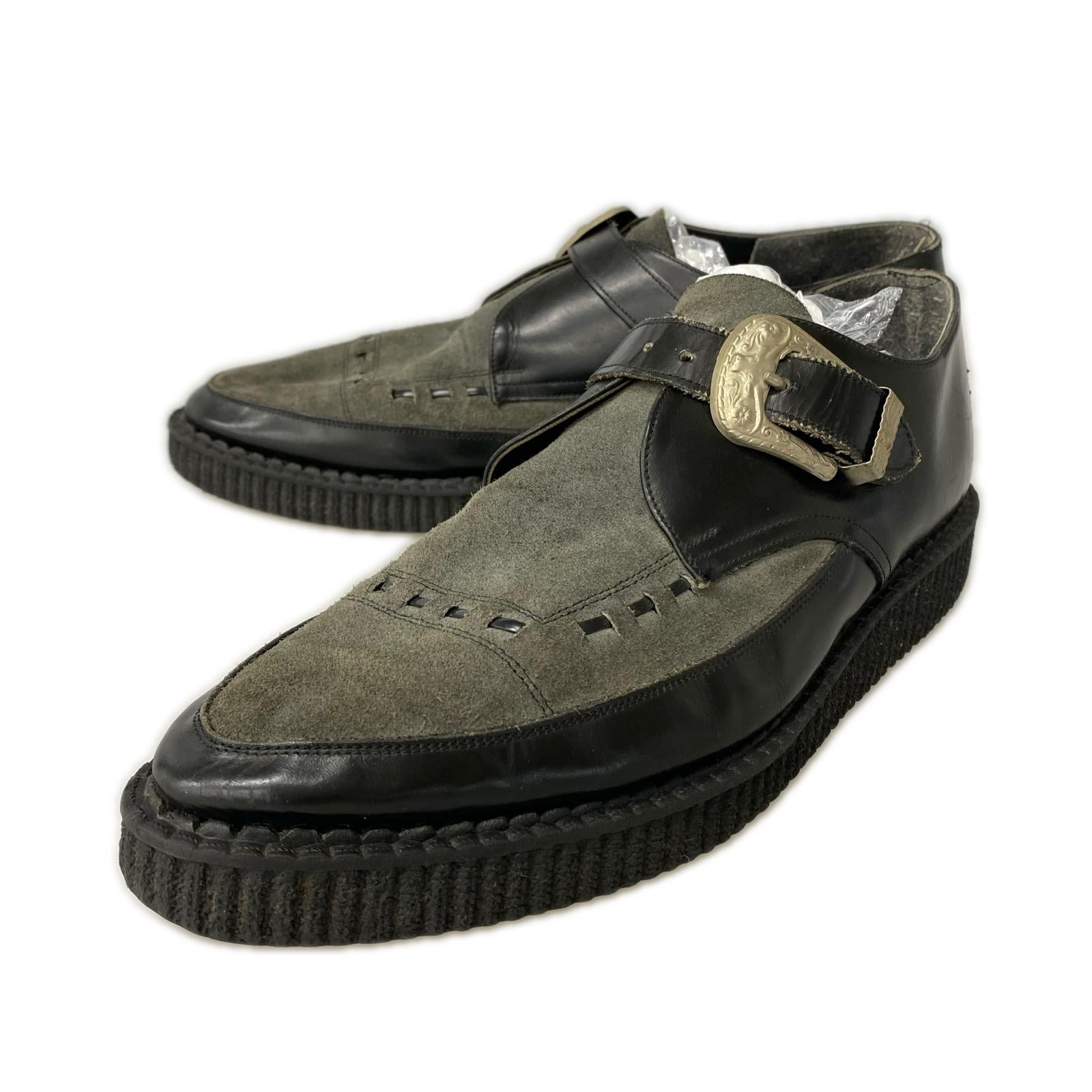 シューズ 80s Marley of London クリーパー 黒 (約27.0cm) ブラック