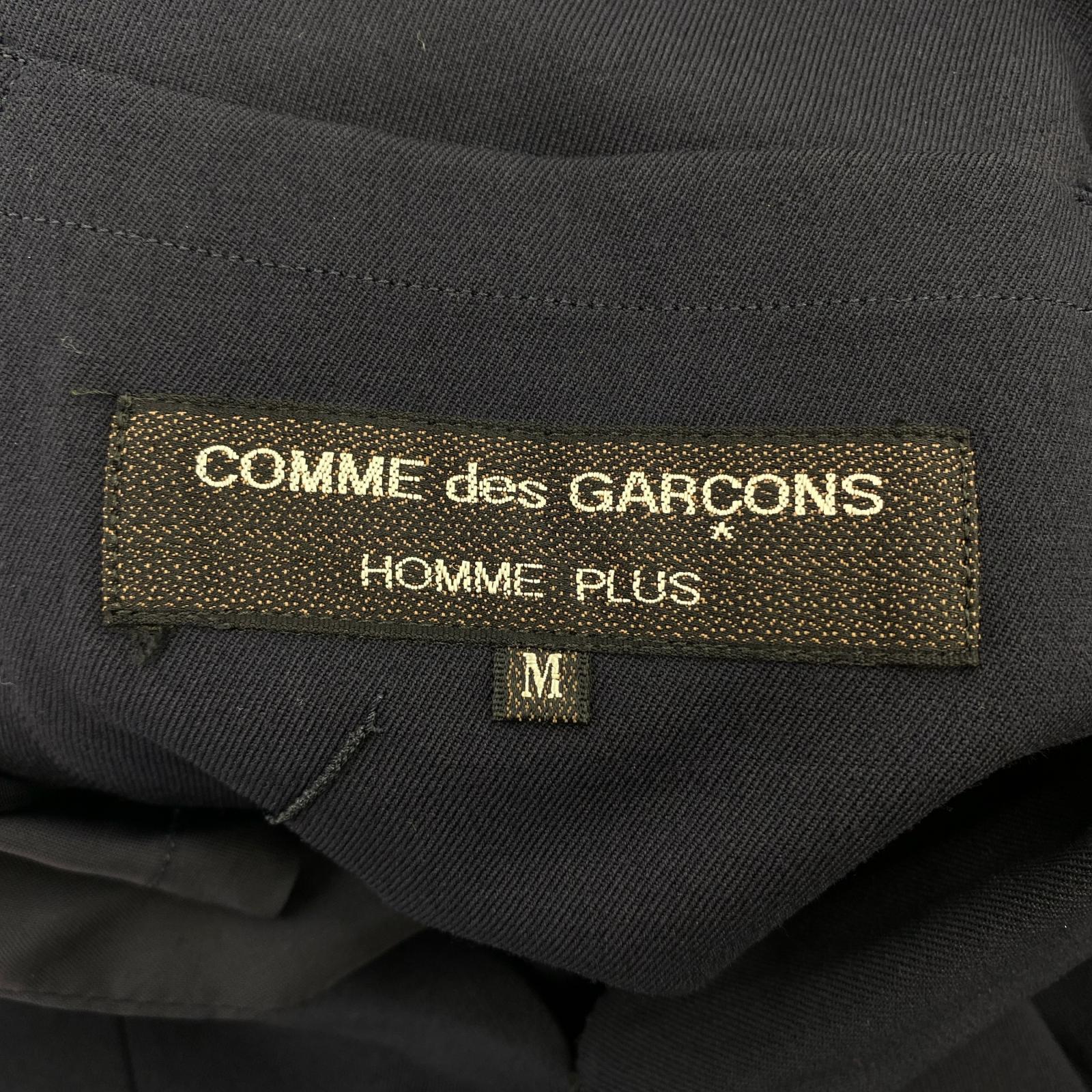 テーラードジャケット HOMME PLUS 80s ウールギャバジンダブルジャケット M M ネイビー