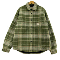 ジャケット Heavy Washed Plaid Shirt S グリーン