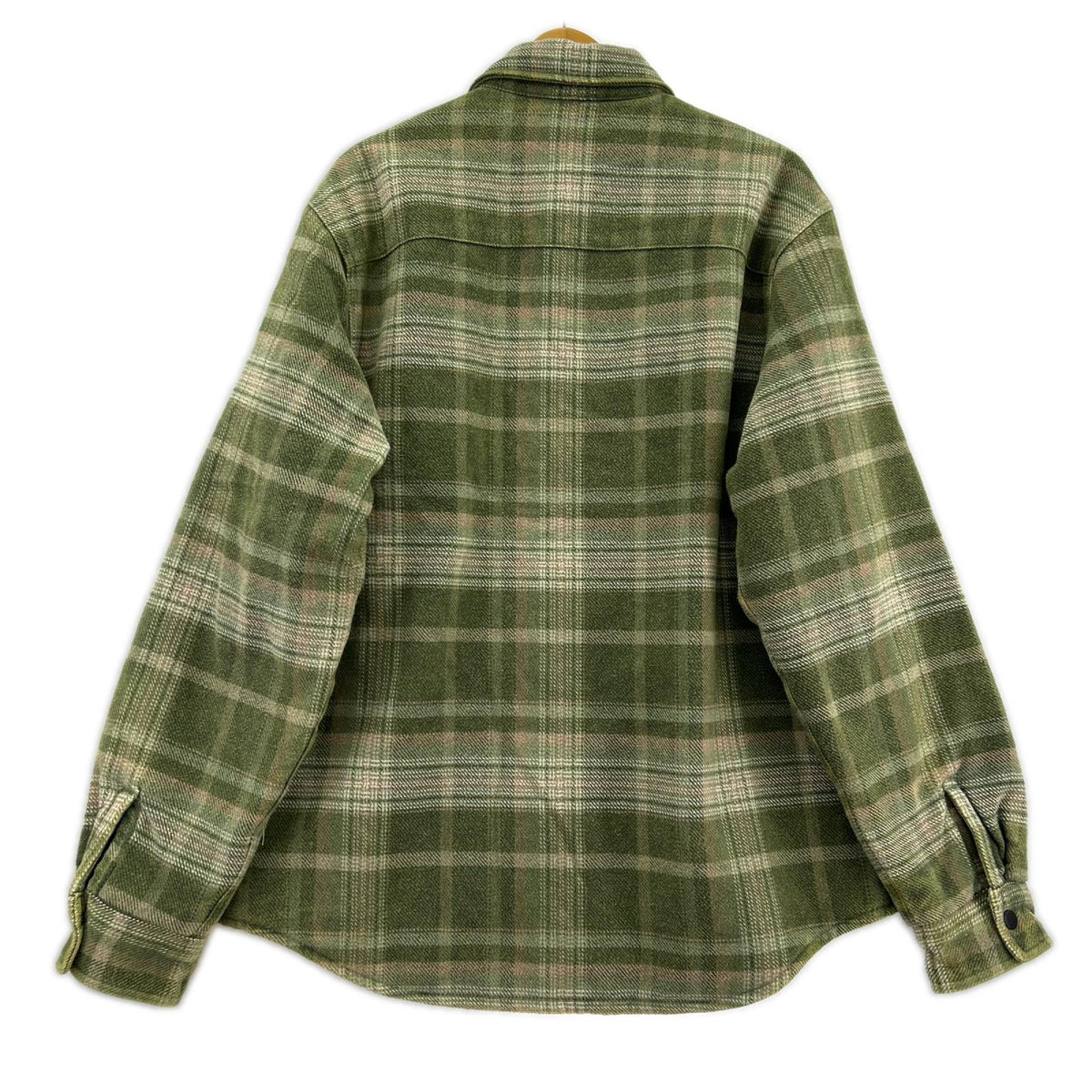 ジャケット Heavy Washed Plaid Shirt S グリーン