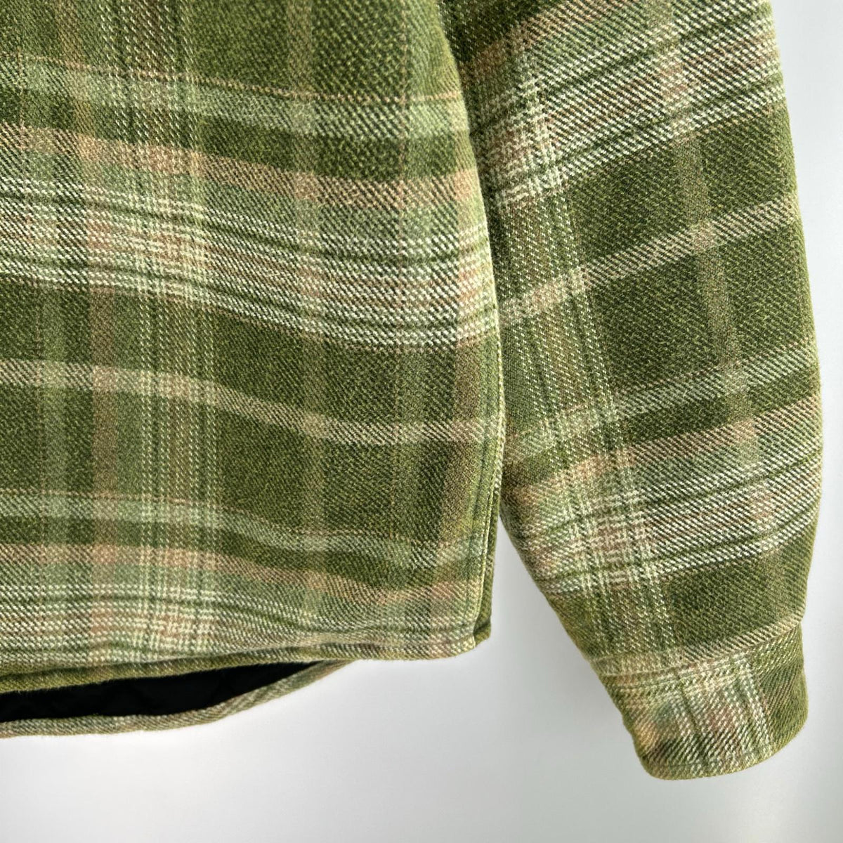 ジャケット Heavy Washed Plaid Shirt S グリーン