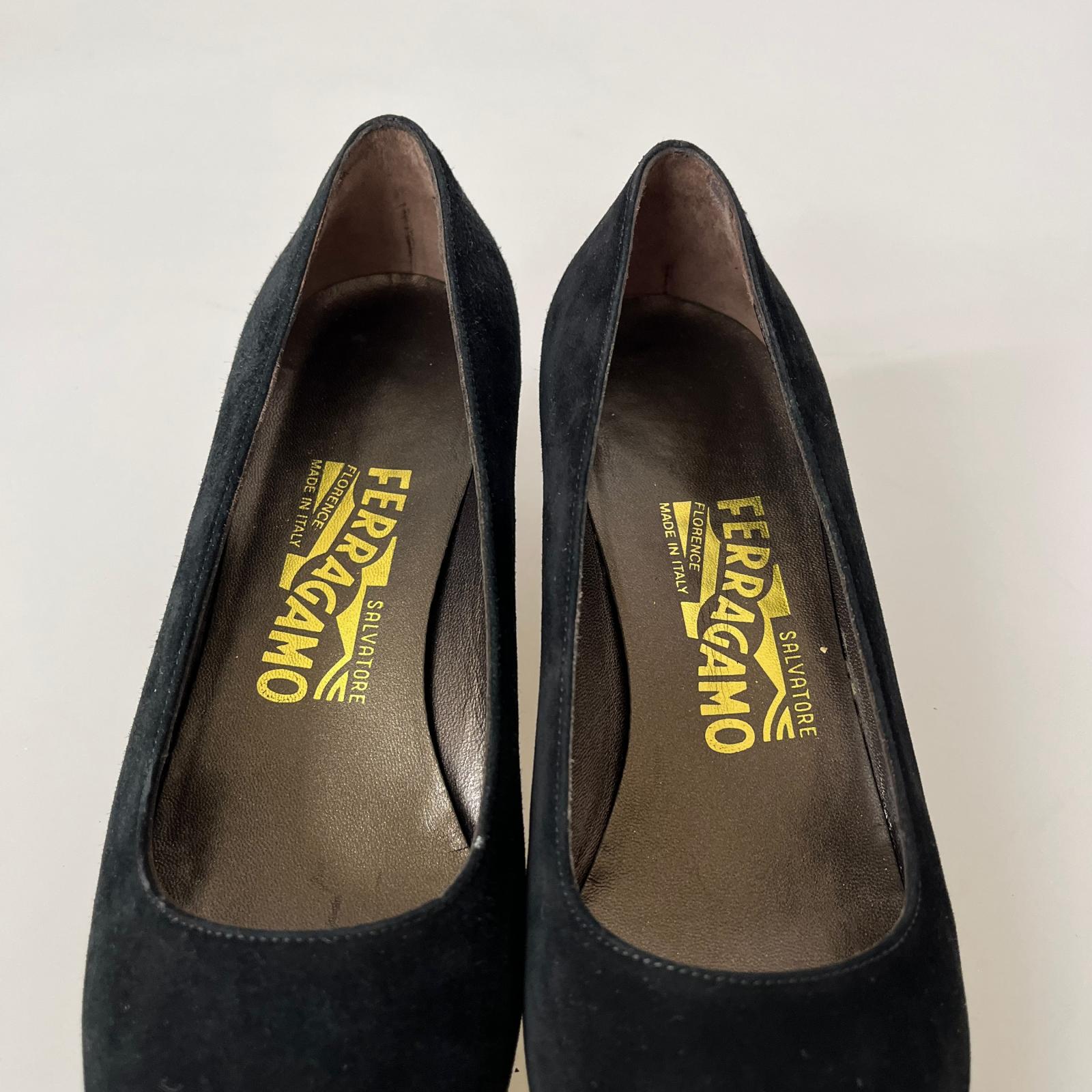 S.Ferragamo FLANELLA スエードパンプス 6 1/2 ブラック