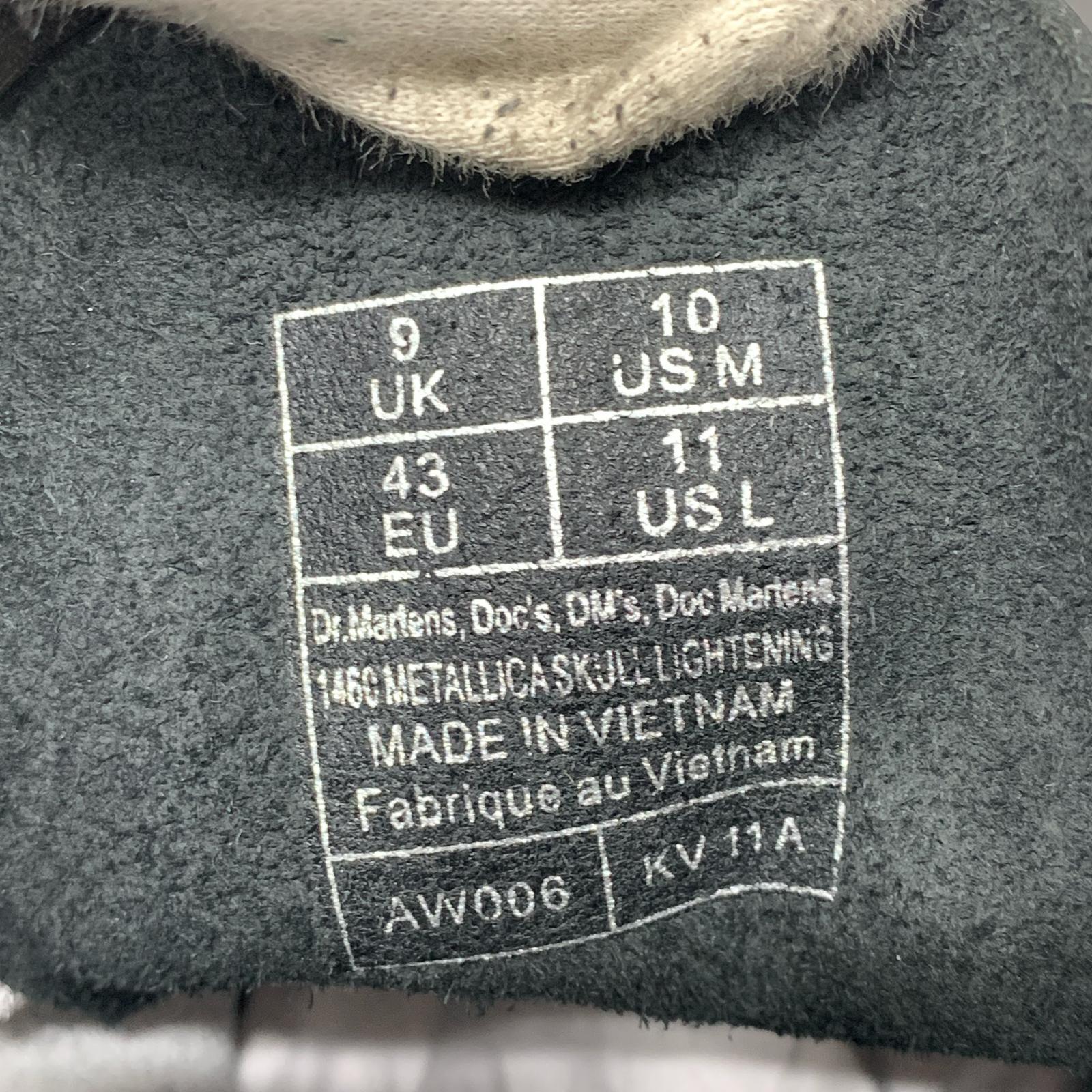 ブーツ metallica/uk9 ブラック