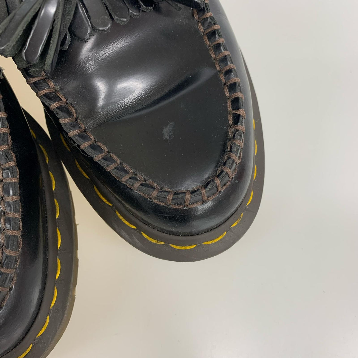 シューズ Dr.Martens ×COMME des GARCONS ADRINA タッセルローファー 3 ブラック ブラック