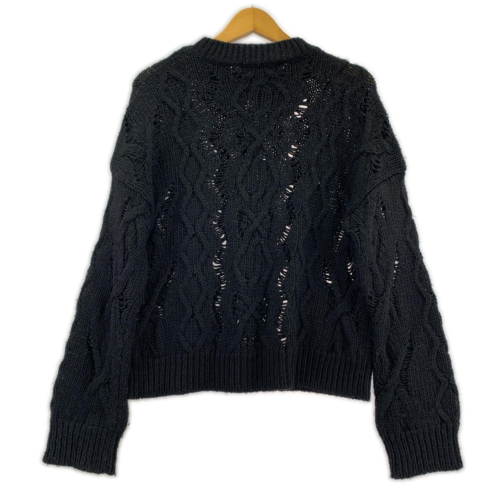 ニット Cable Sonar Roundneck 黒 (44) 44 ブラック