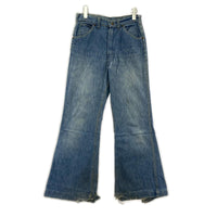 デニムパンツ 70s ブーツカット IDEAL ZIP ブルー