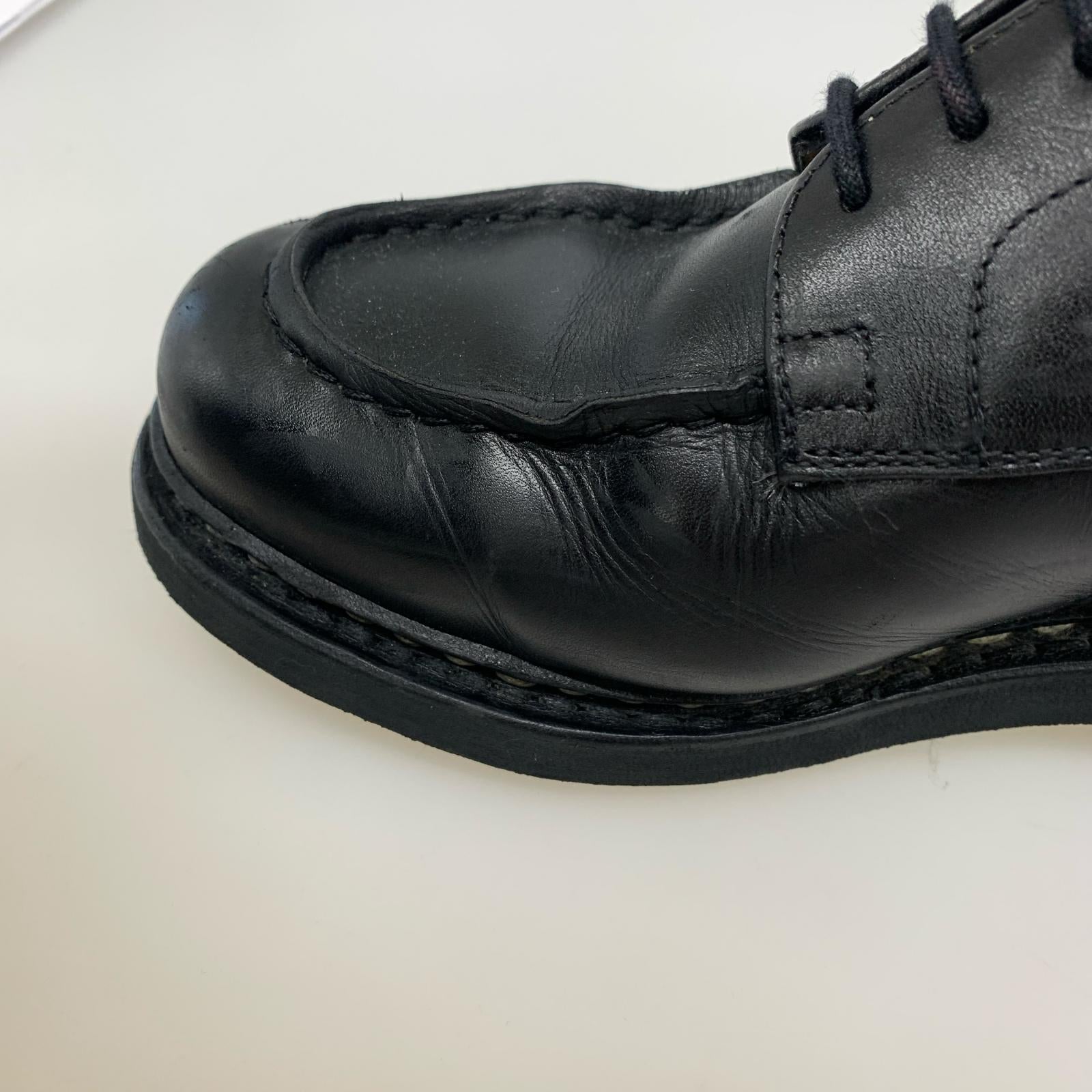 シューズ Paraboot CHAMBORD TEX LIS NOIR シャンボード 6 1/2F 黒 ブラック