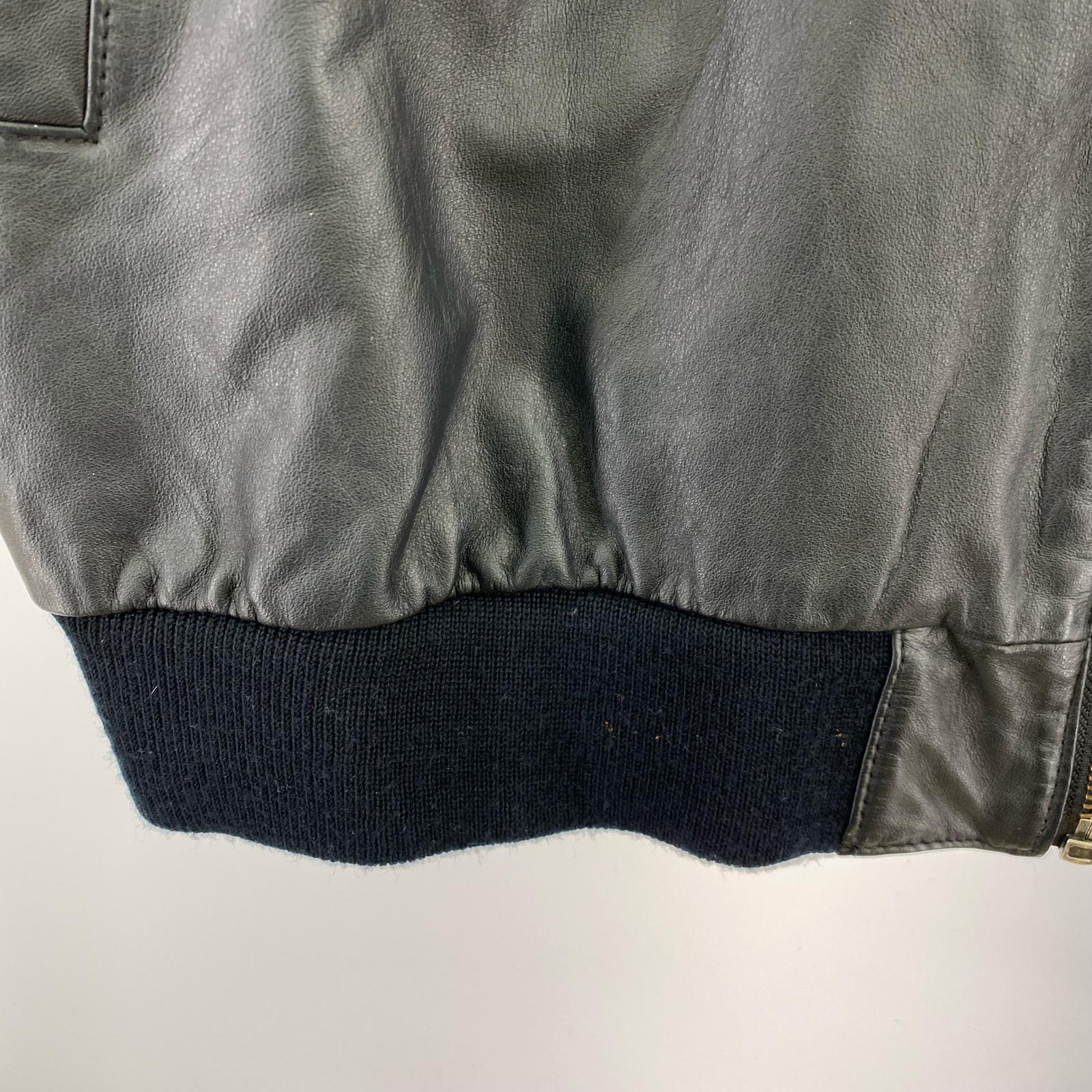 レザージャケット Scully レザーブルゾン L ブラック
