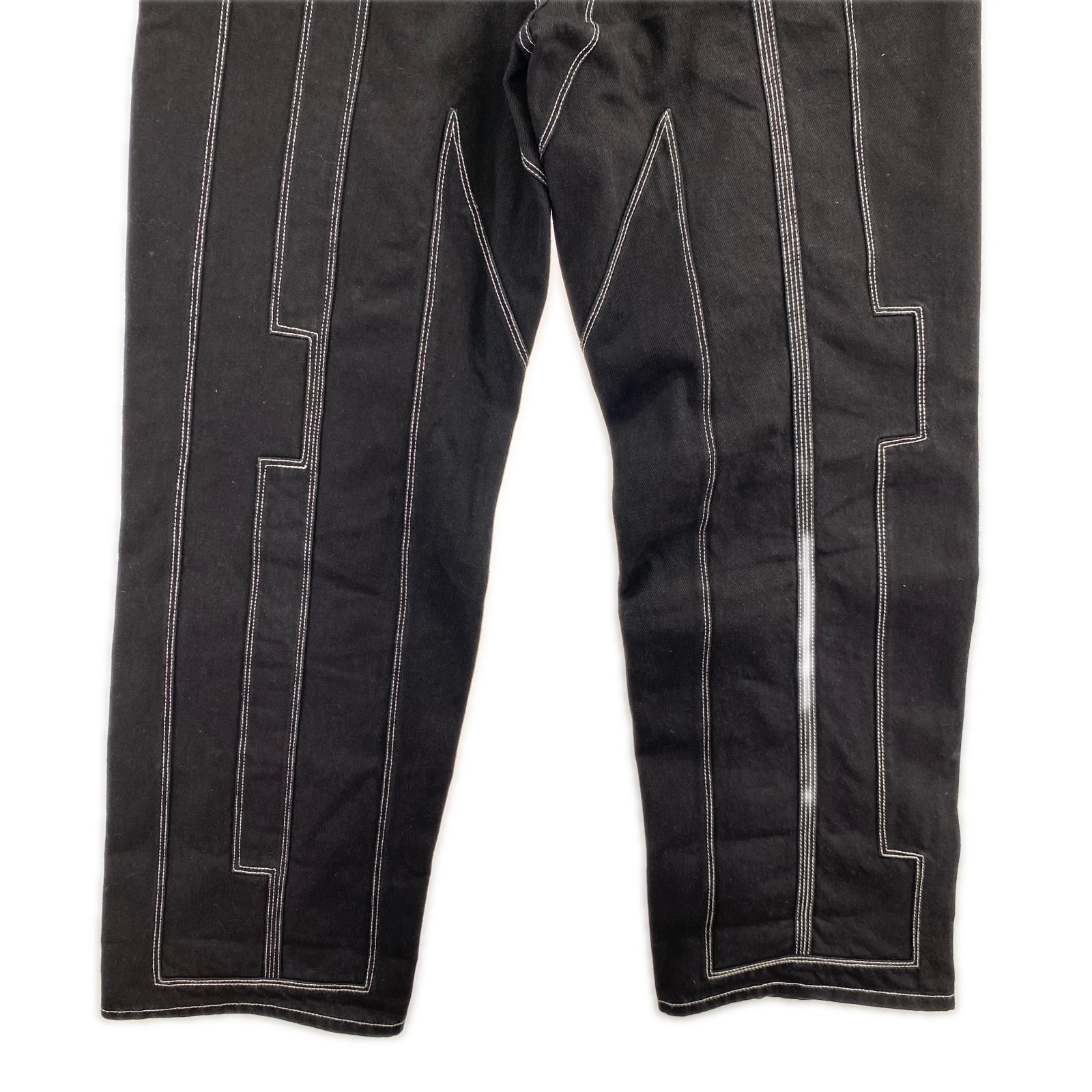 デニムパンツ 26SS/ Inset Spellout Baggy Jean/W30/BLK 30 ブラック