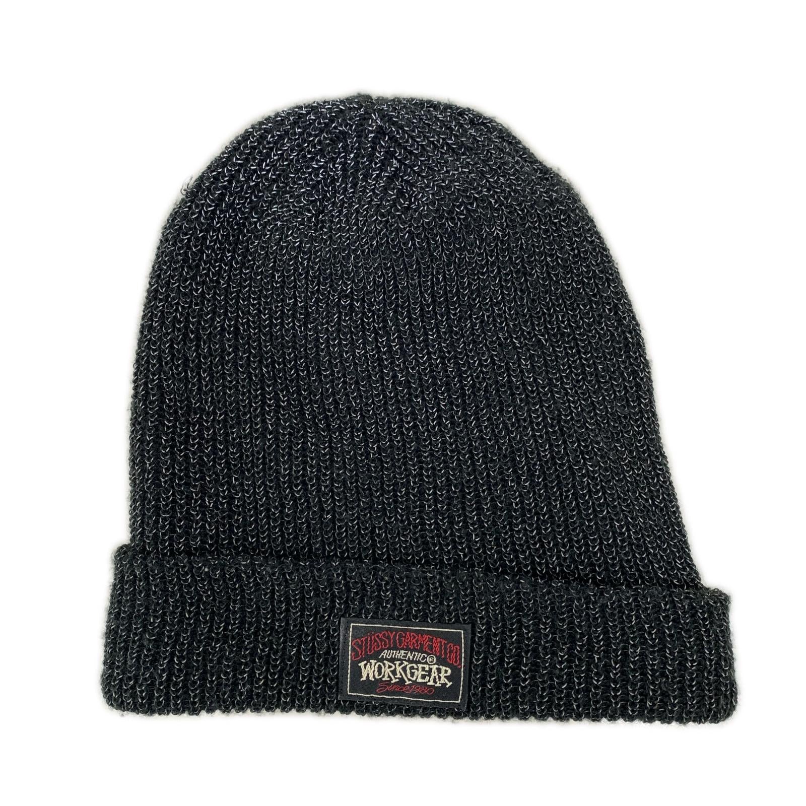 ニットキャップ STUSSY WORKGEAR CUFF BEANIE ブラック ブラック