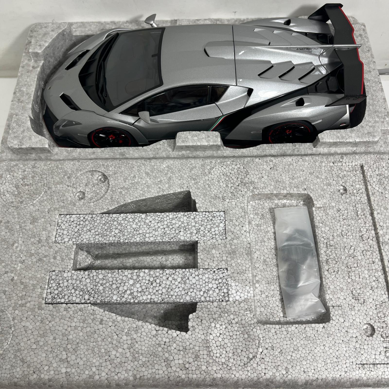 ☆1/18 AUTO art Lamborghini Veneno(グレー) AUTOart スケールカー
