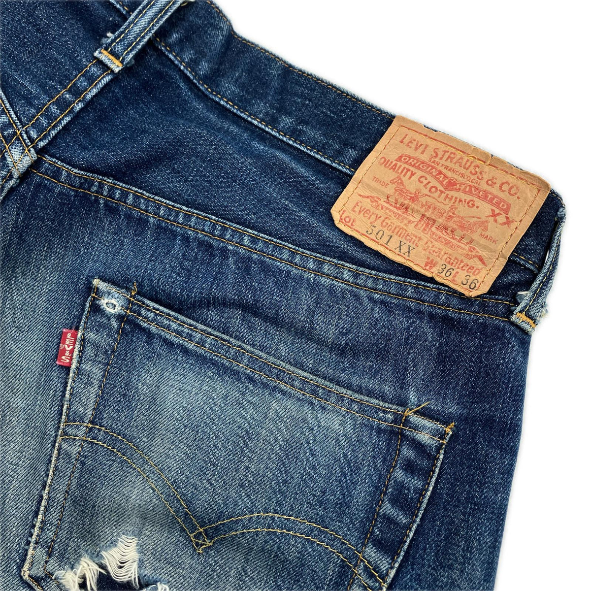 デニムパンツ 復刻 501xx バレンシア USA製 (w36) 36 ブルー