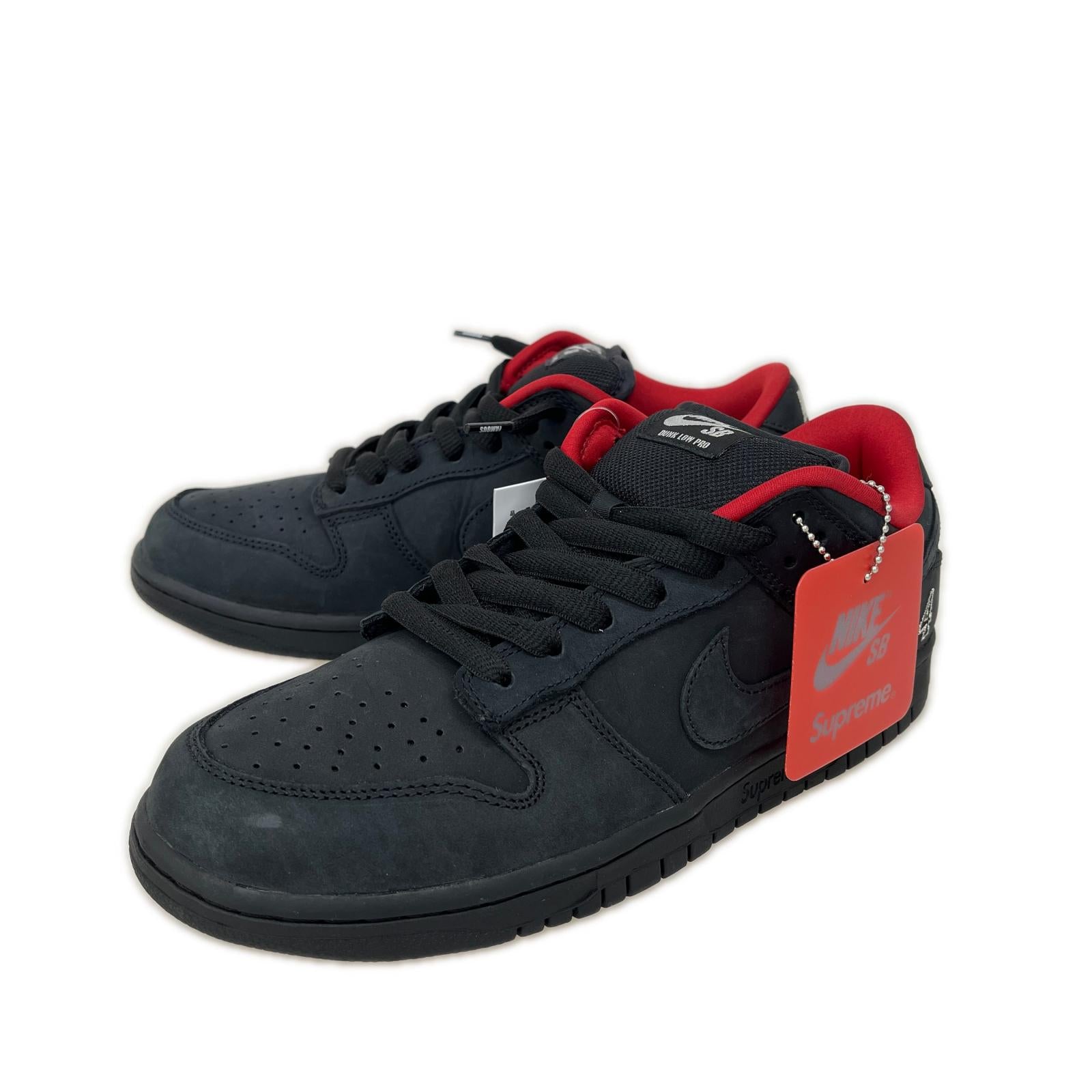 スニーカー SB DUNK LOW OG QS ×SUPREME 27.5cm 28cm (US10 UK9 1/2 EU46) ブラック