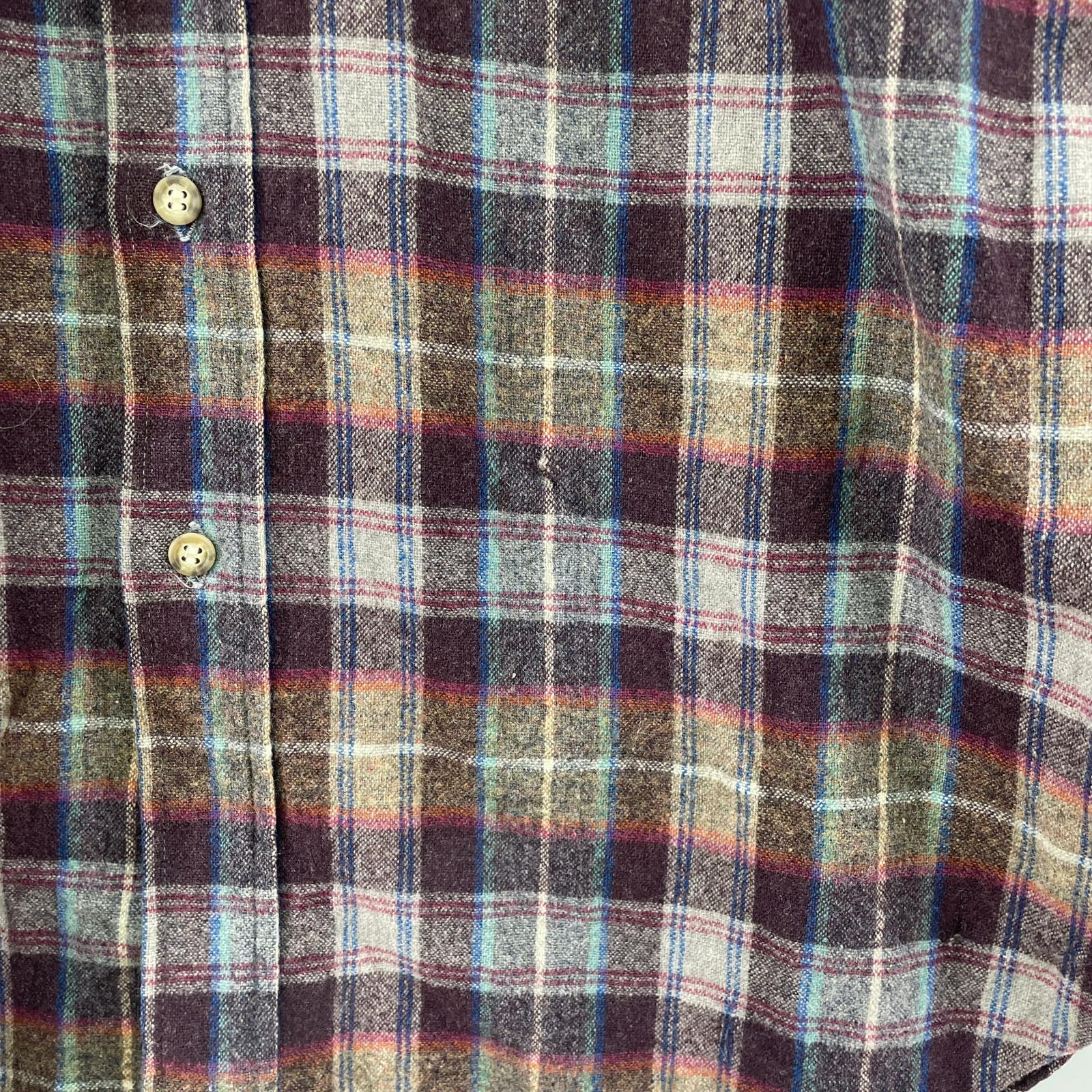 長袖シャツ 70s Board Shirt/紫系/L L