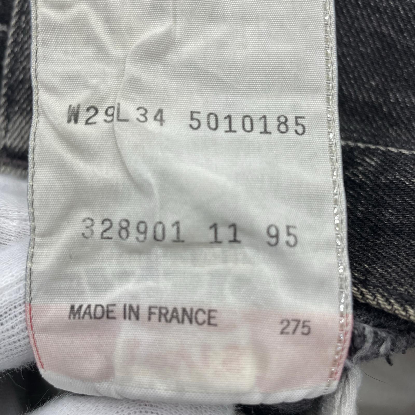 デニムパンツ フランス製 ブラック W29 ブラック