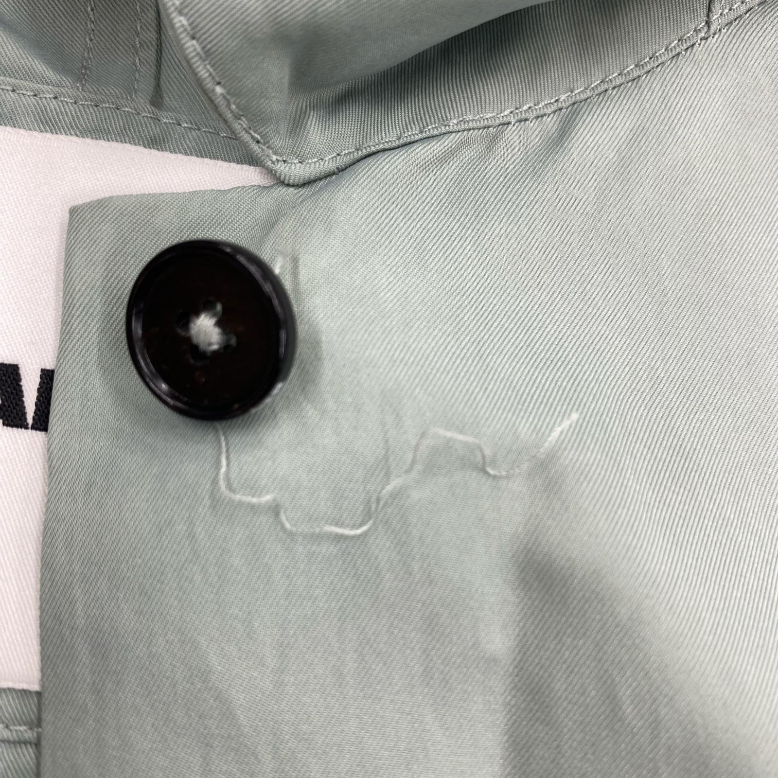 長袖シャツ JIL SANDER レーヨンシルク混シャツ 38 セージグリーン