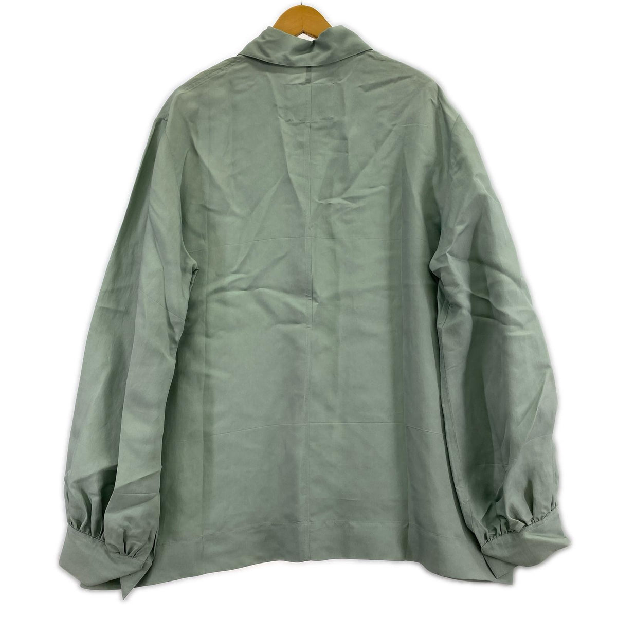 長袖シャツ JIL SANDER レーヨンシルク混シャツ 38 セージグリーン