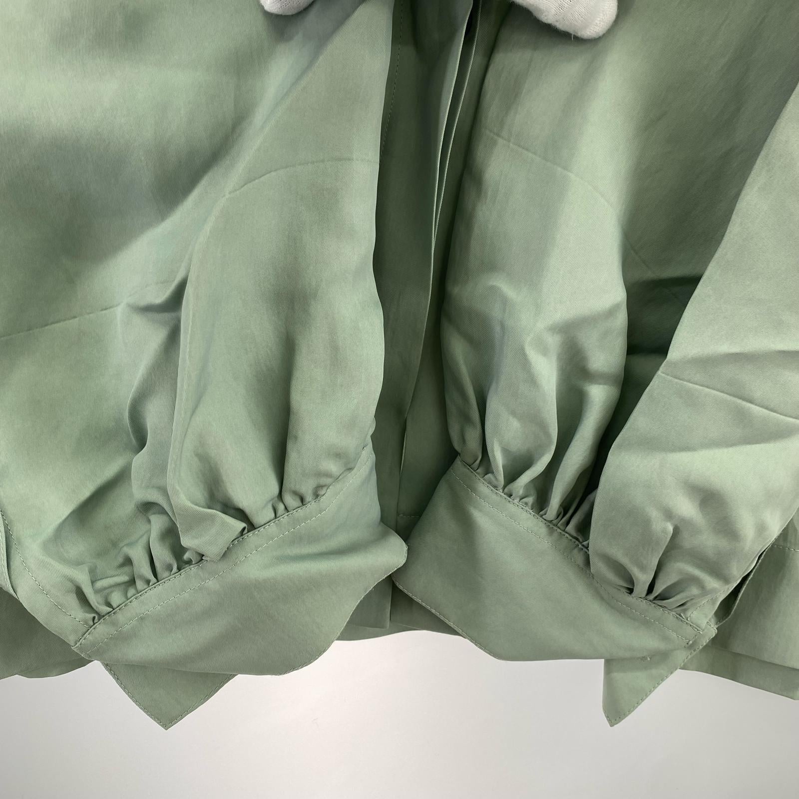 長袖シャツ JIL SANDER レーヨンシルク混シャツ 38 セージグリーン