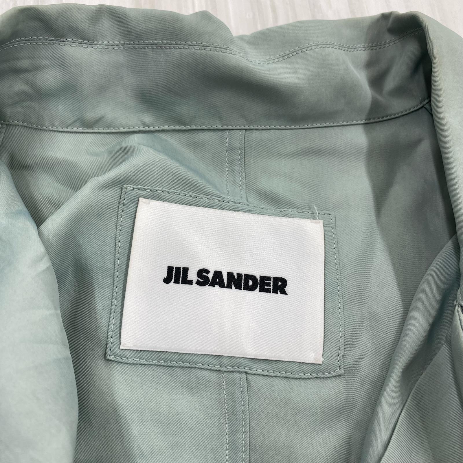 長袖シャツ JIL SANDER レーヨンシルク混シャツ 38 セージグリーン