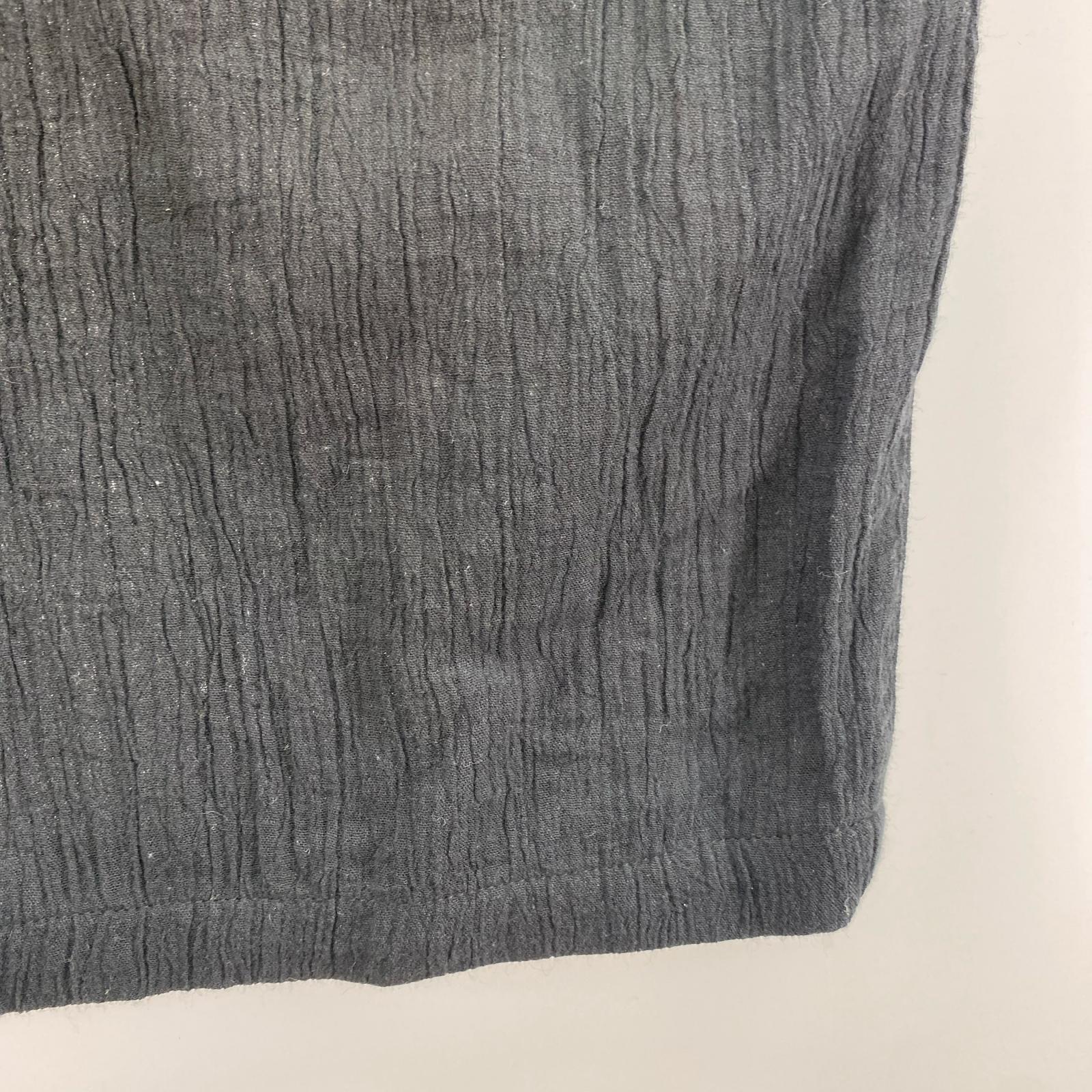 パンツ BALTED CREPE TUCK SLACKS ブラック