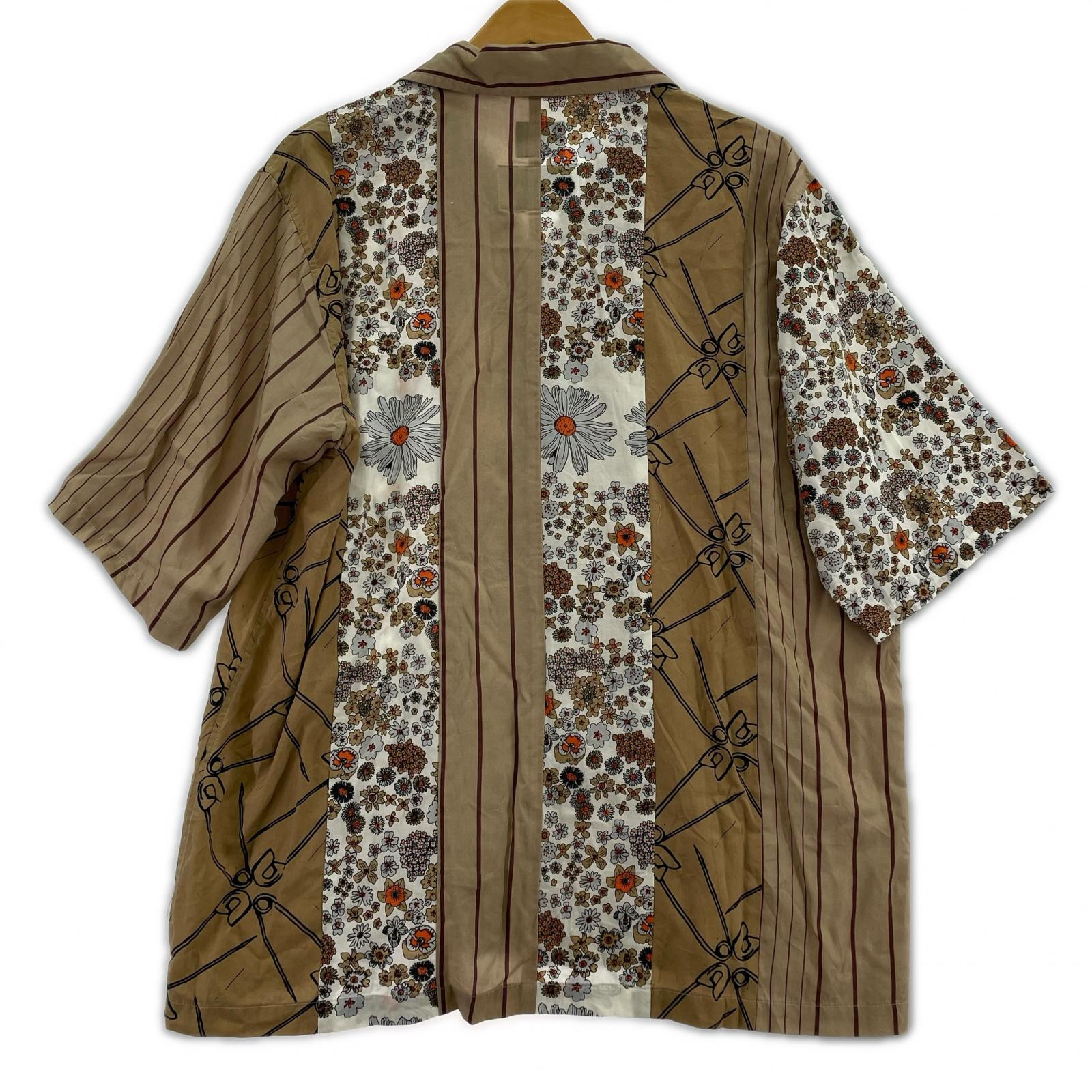 半袖シャツ ×NEEDLES CABANA SHIRT M ベージュ