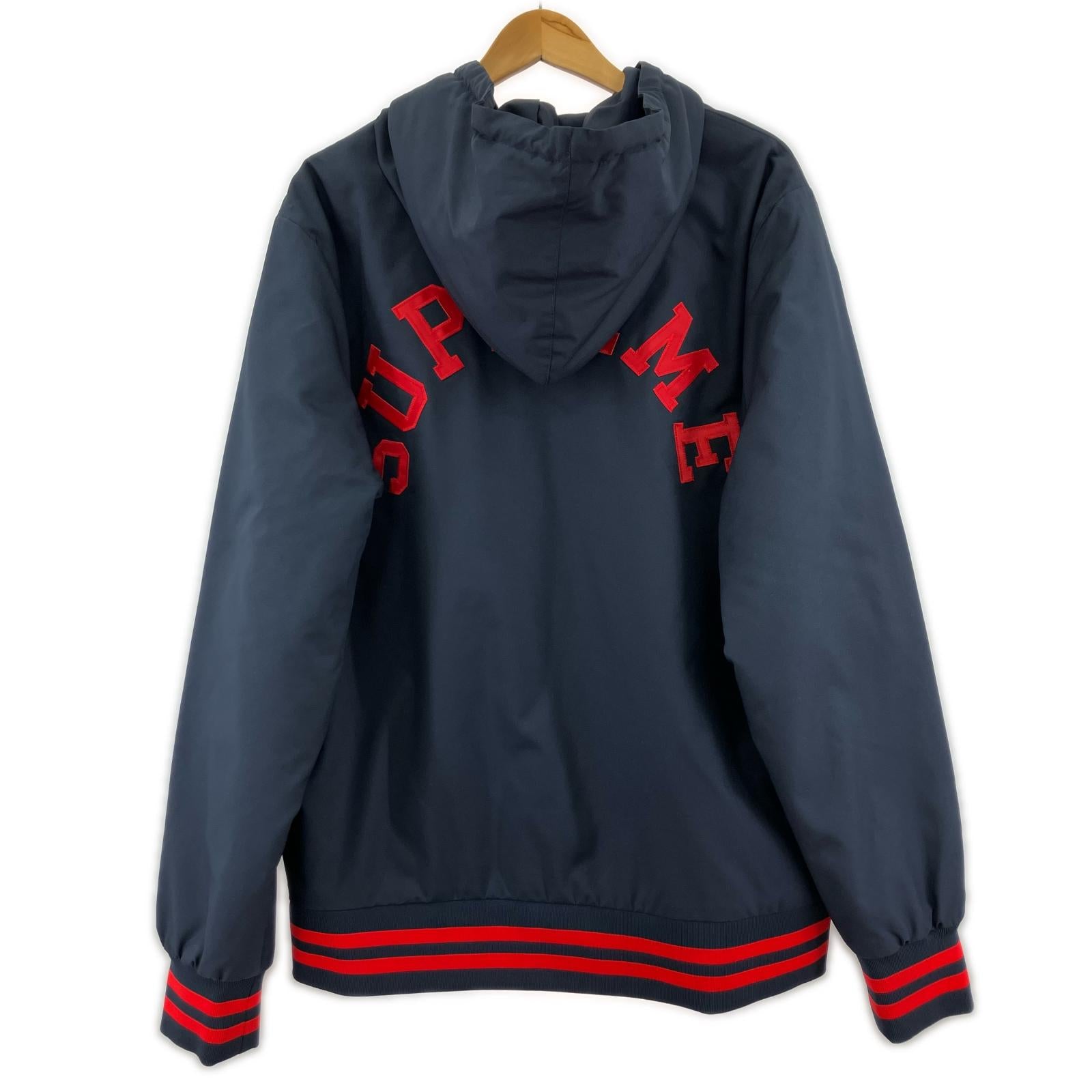 ジャケット Champion 12AW Half Zip Pull Over 紺 L L