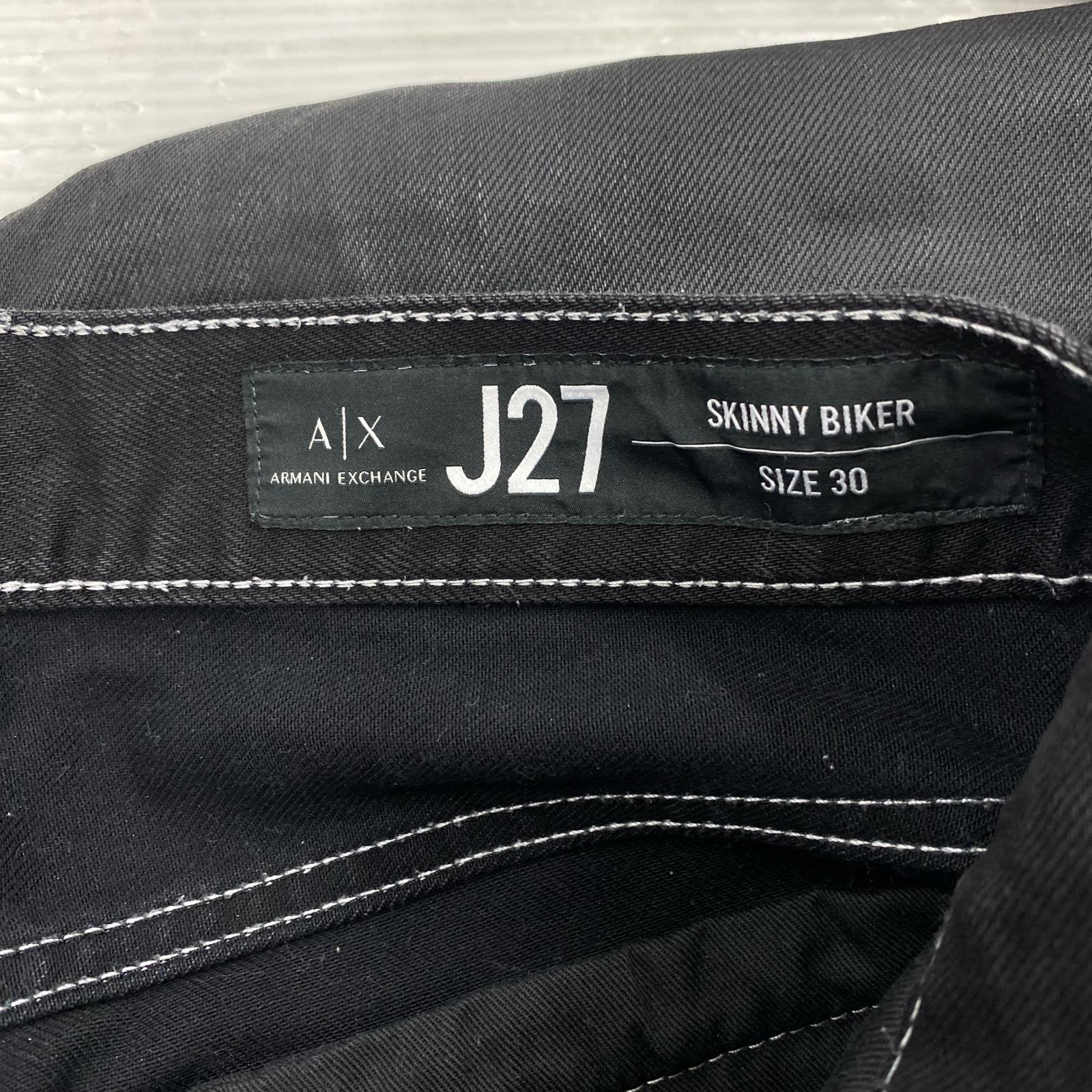 パンツ バイカースキニー J27 黒 30 ブラック