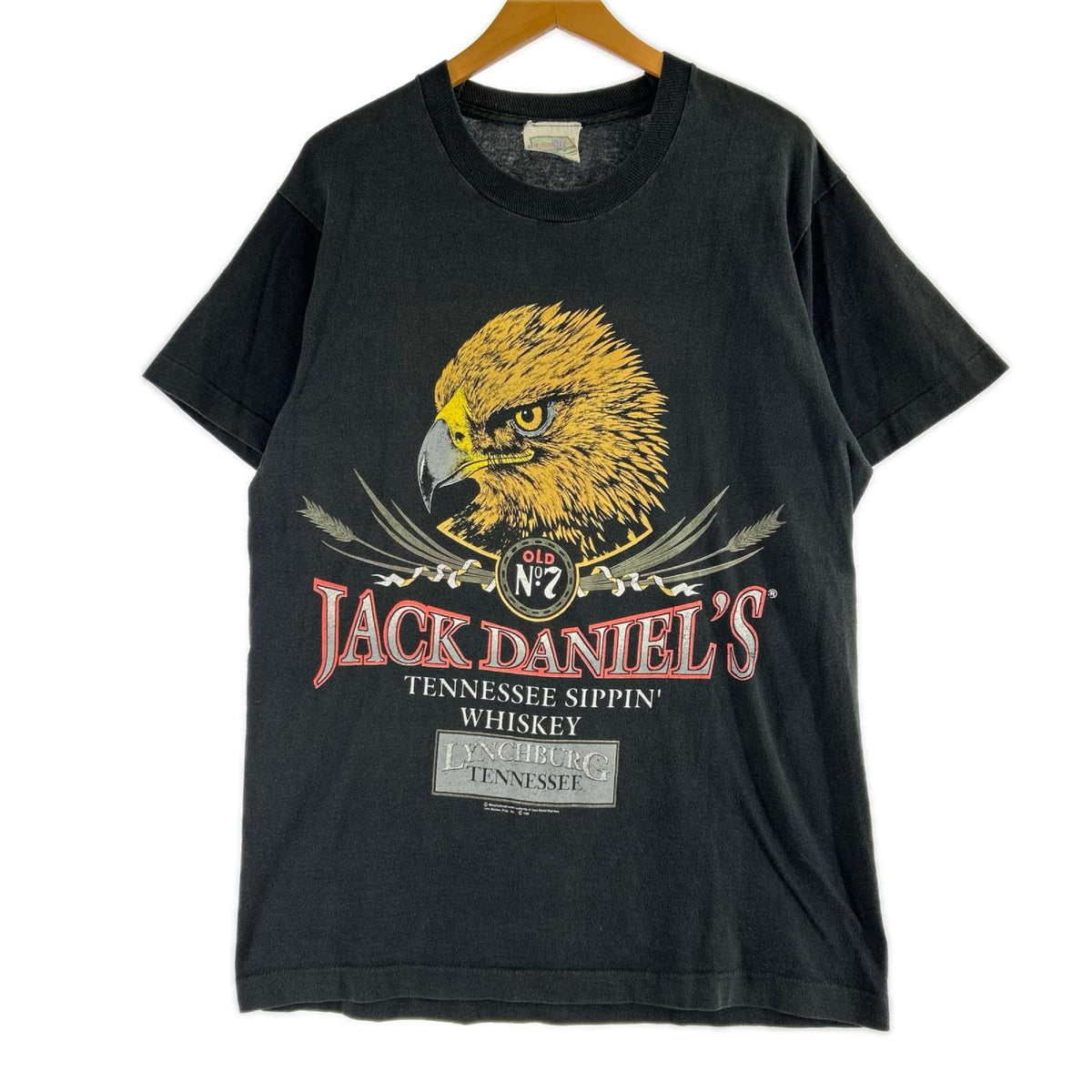 半袖Tシャツ 90s JACK DANIEL'S イーグル 黒 L ブラック