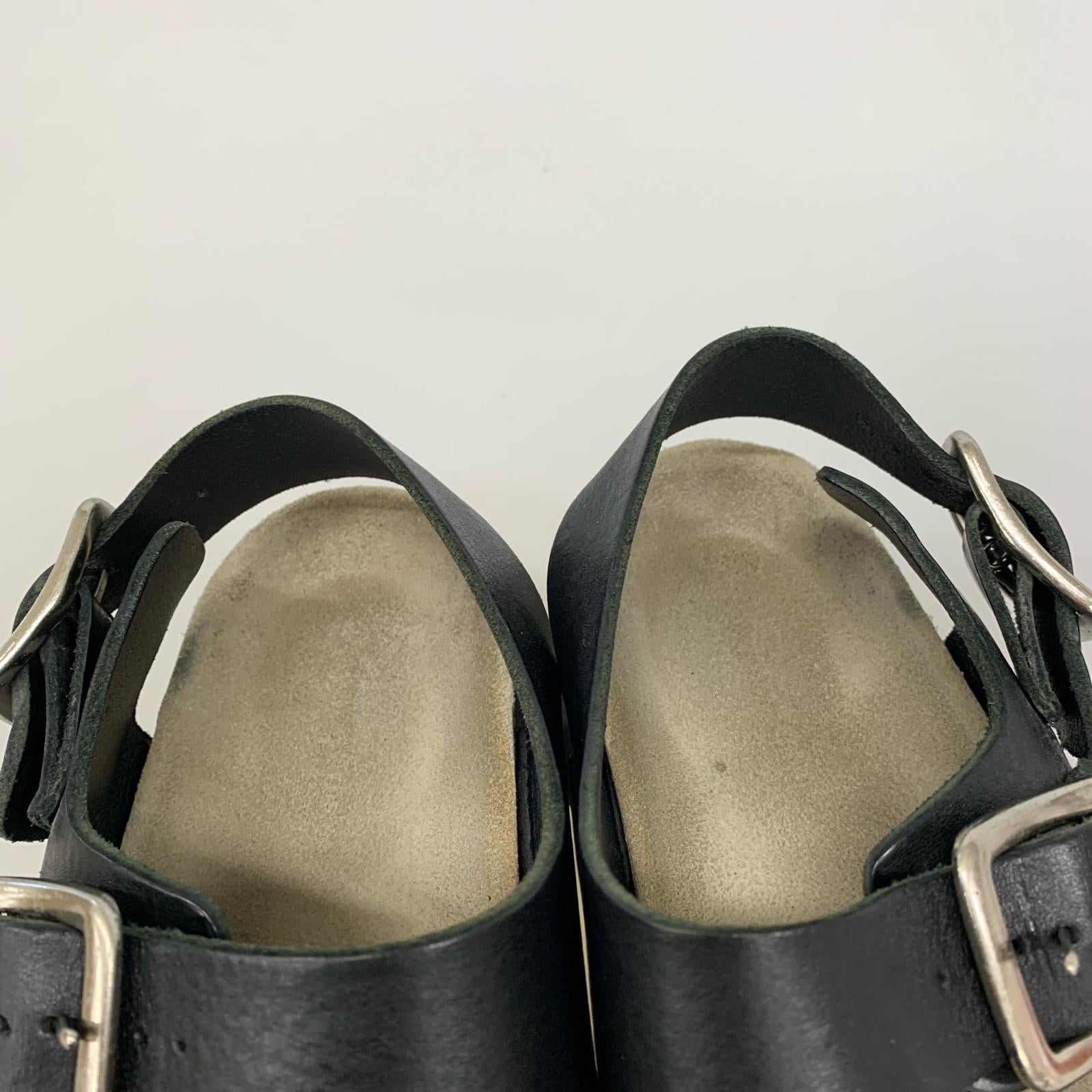 サンダル Hender Scheme Eric かまぼこサンダル 4 ブラック ベージュ ブラック