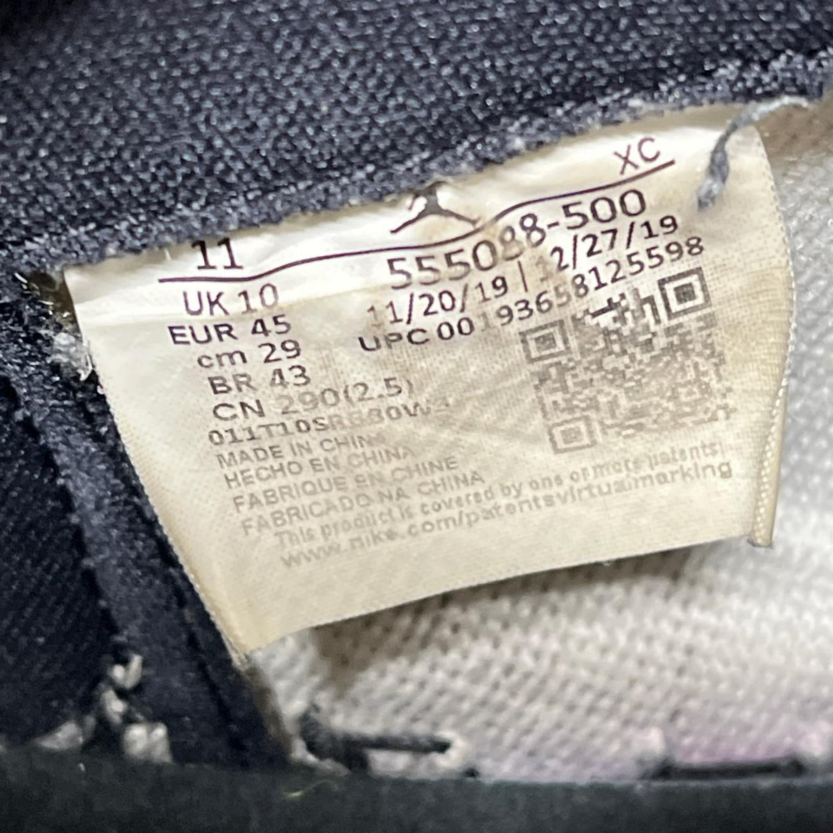スニーカー AIR JORDAN 1 RETRO HIGH OG 紫 29cm 29cm (US11 UK10 1/2 EU48)