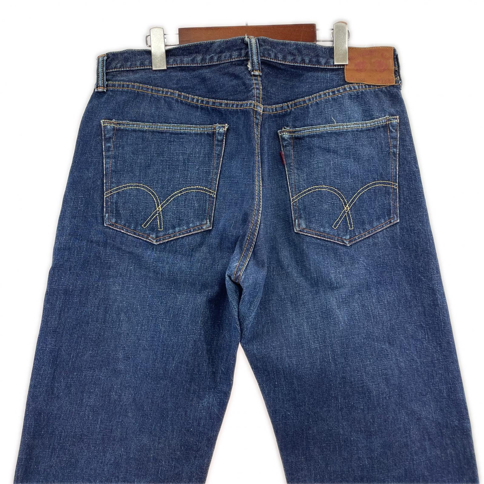 デニムパンツ 1101 片面タブ 紺 W36