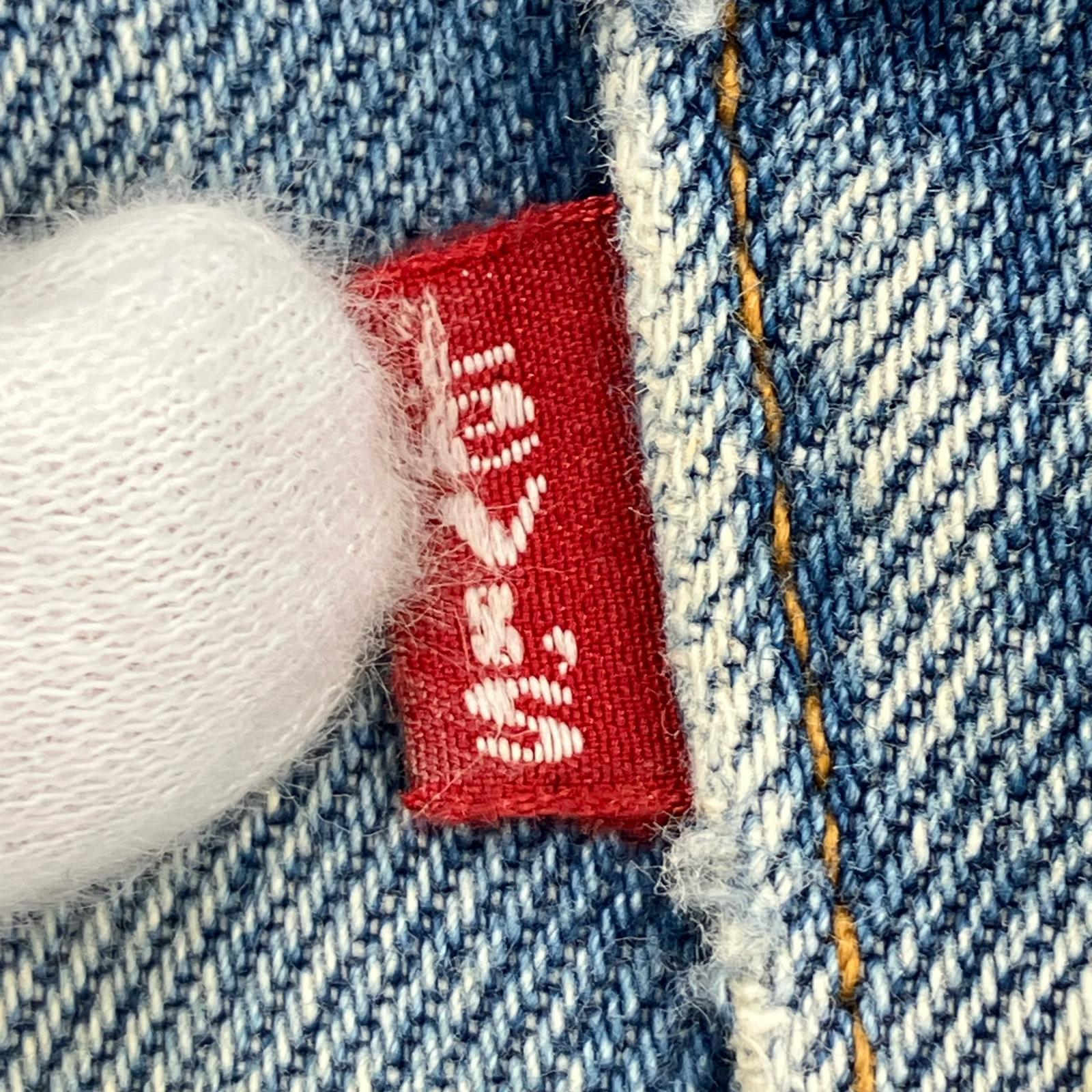 デニムパンツ 90s 501 UK製 ボタン裏311 W33 33 ブルー